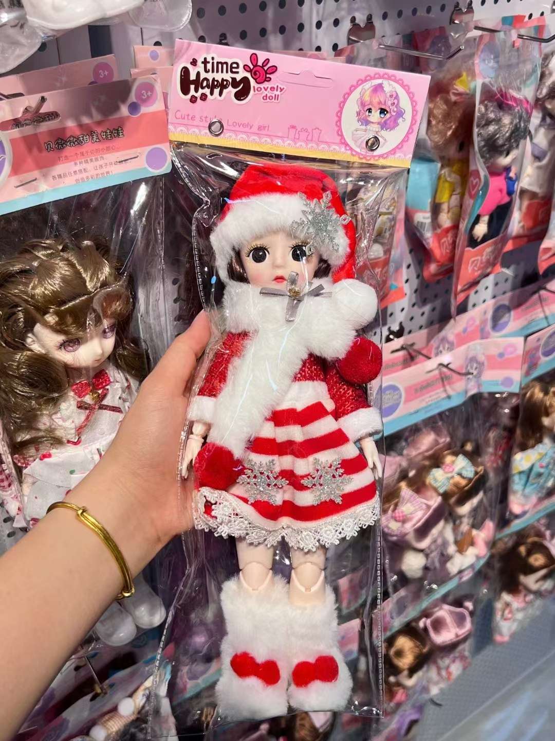 30 cm doll dress-up Christmas doll dress dress play toy Children's Day gift for foreign trade exclusive supply with EN71 certification Barbie doll toy Specification image