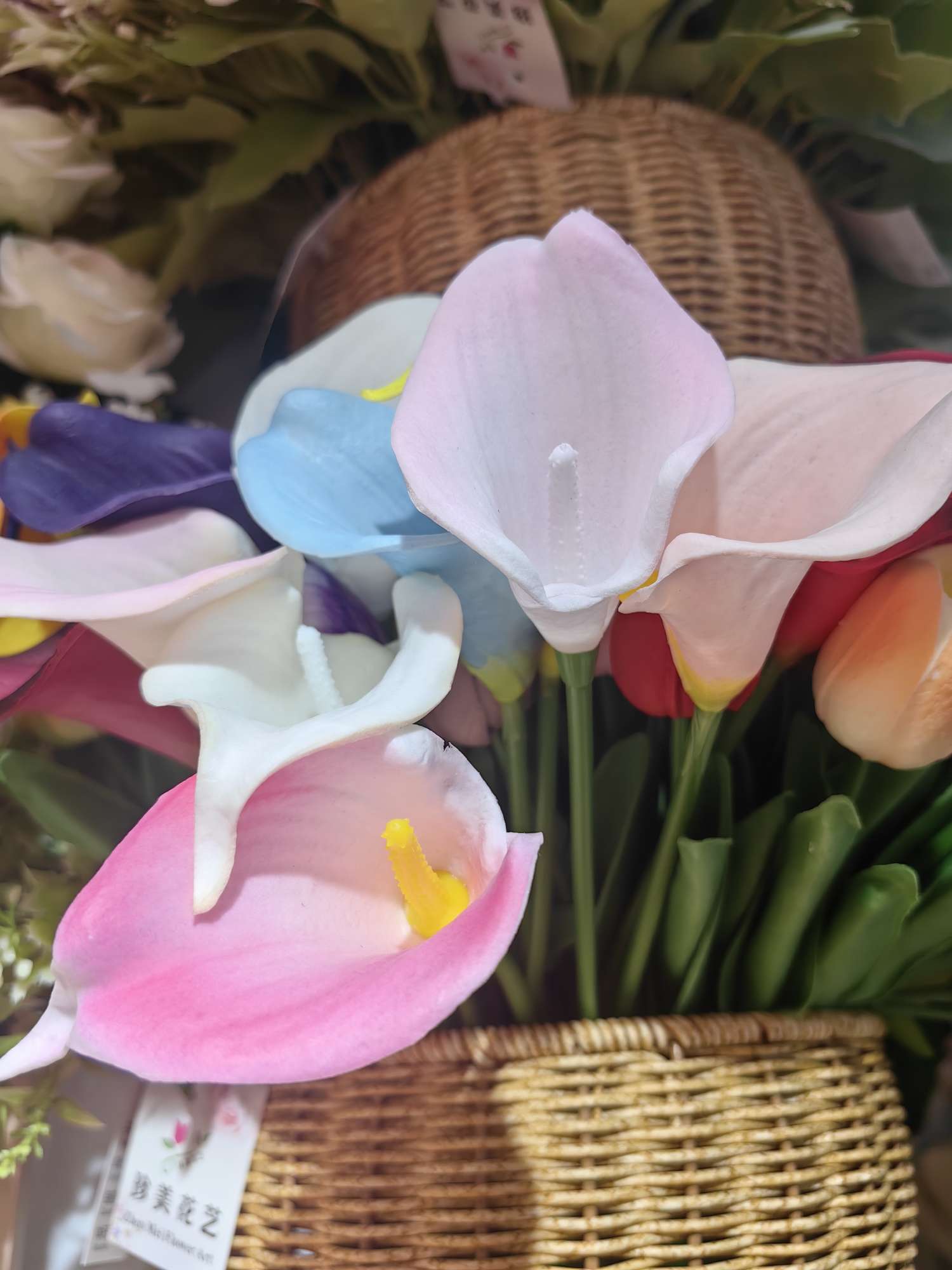 阿文钟塑料工艺品 竹圈扇框小黄人帆布画 风灯装饰礼品 创意家居装饰品工艺品精选白底实物图