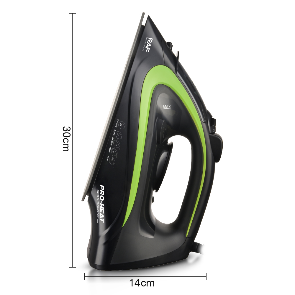 RAF European standard cross-border household hand-held hanging wire electric iron, steam iron, dry and wet dual-purpose 2200W Item Picture