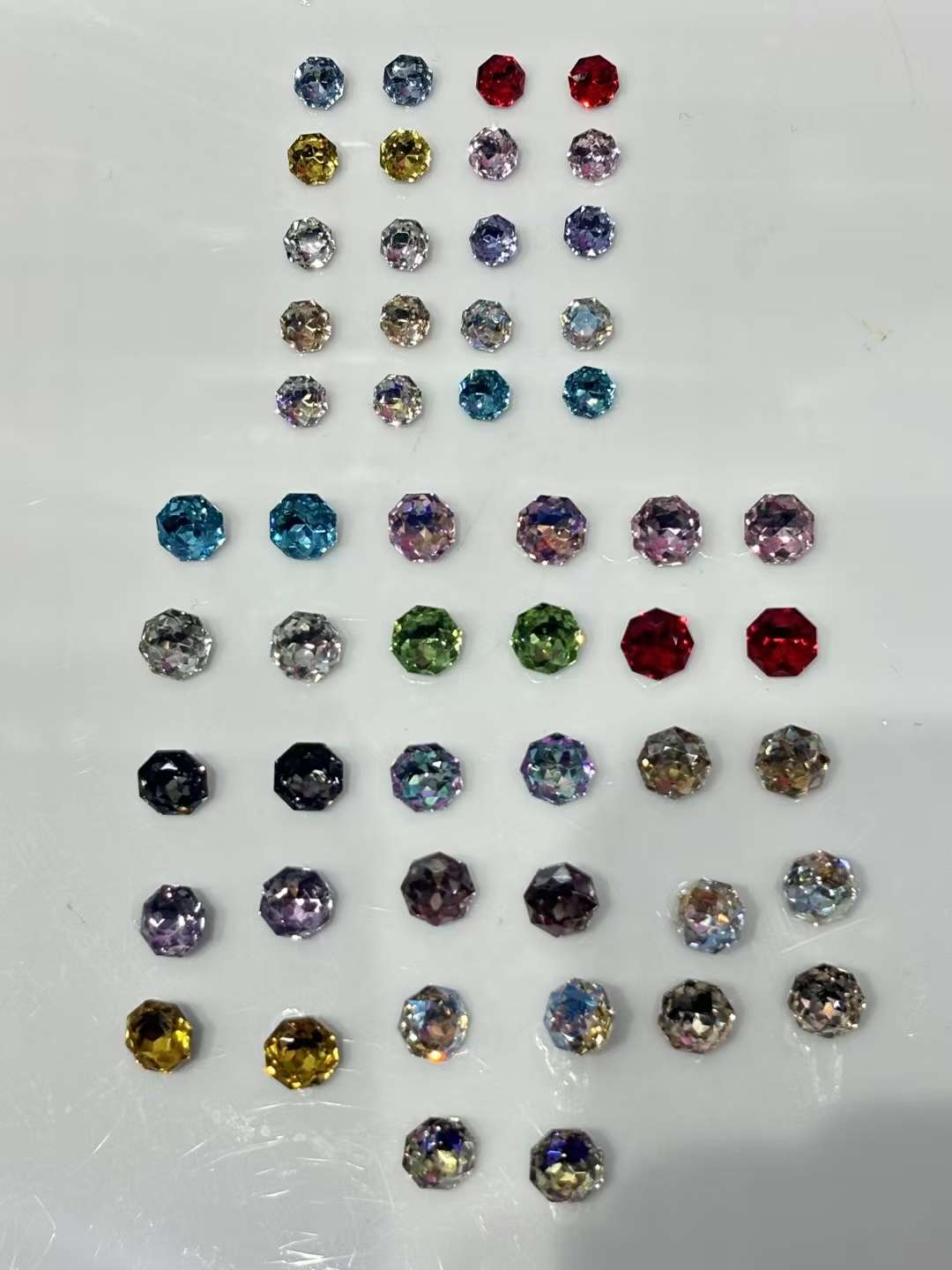 Octagonal rose diamonds of 6, suitable for stud necklaces, pendants, rings, jewelry accessories, stud accessories and jewelry detail image 5