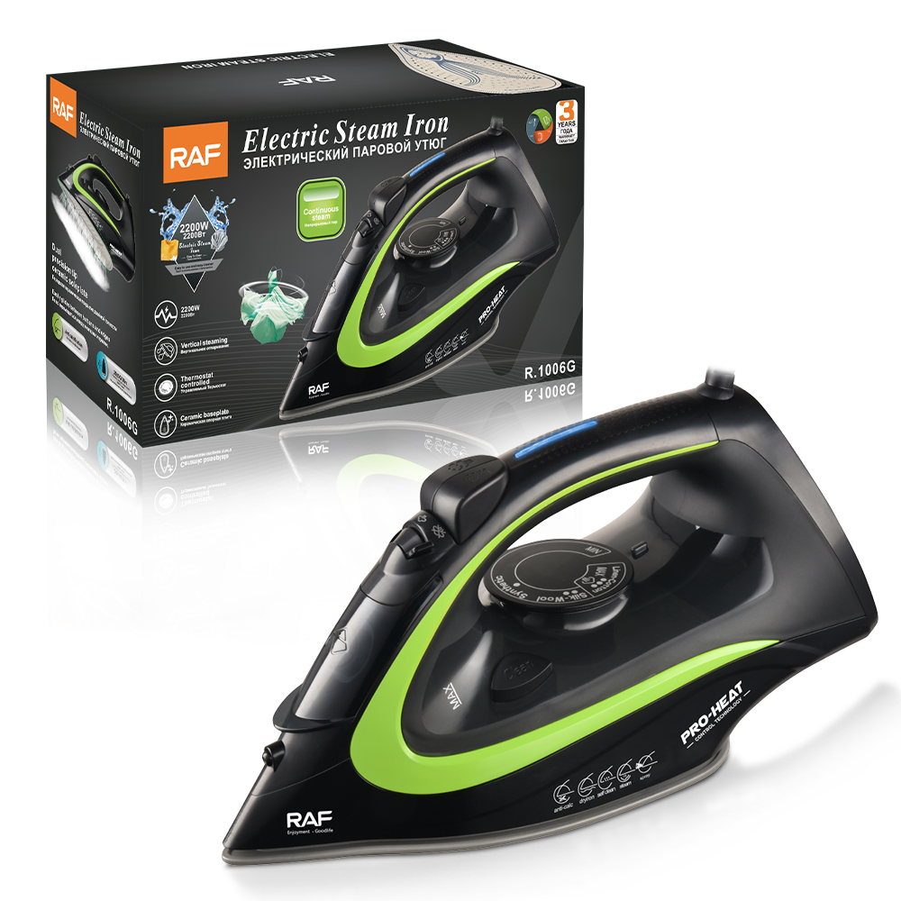 RAF European standard cross-border household hand-held hanging wire electric iron, steam iron, dry and wet dual-purpose 2200W Application Scenario