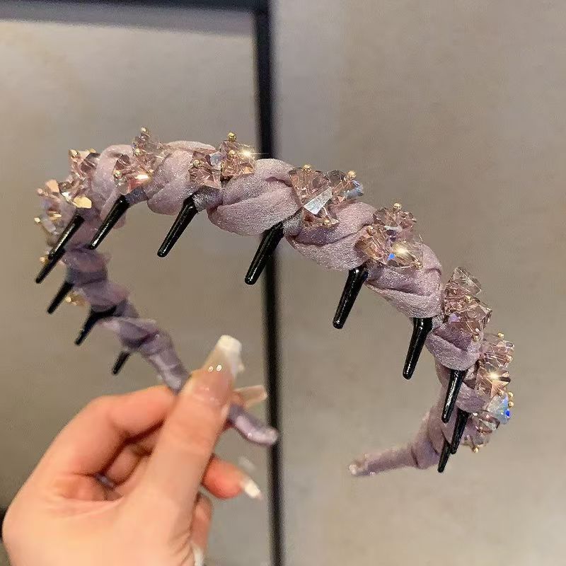 Golden leaf hair comb headwear, luminous headwear, hair tie, exquisite hair wear, elegant headwear, unique design, ladies' accessories Specification image