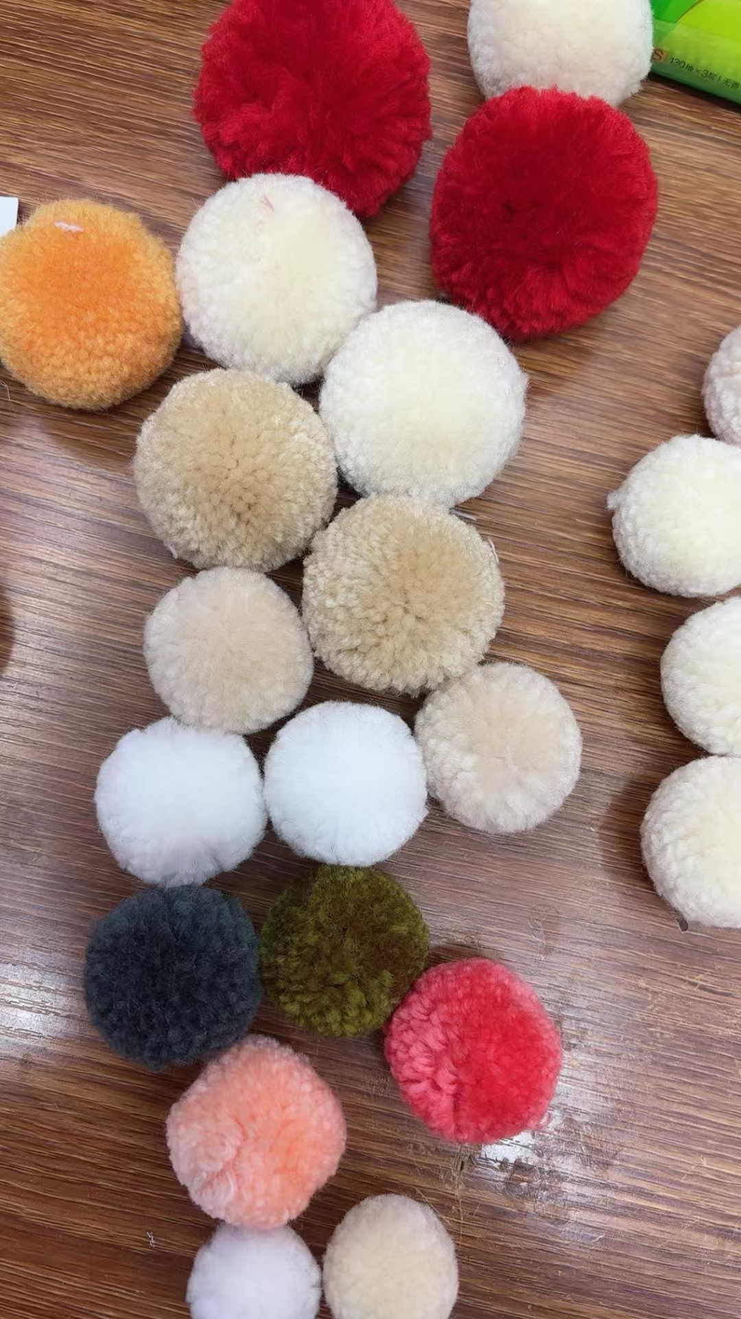 獭兔毛球兔毛球饰品挂件头饰配件diy辅料