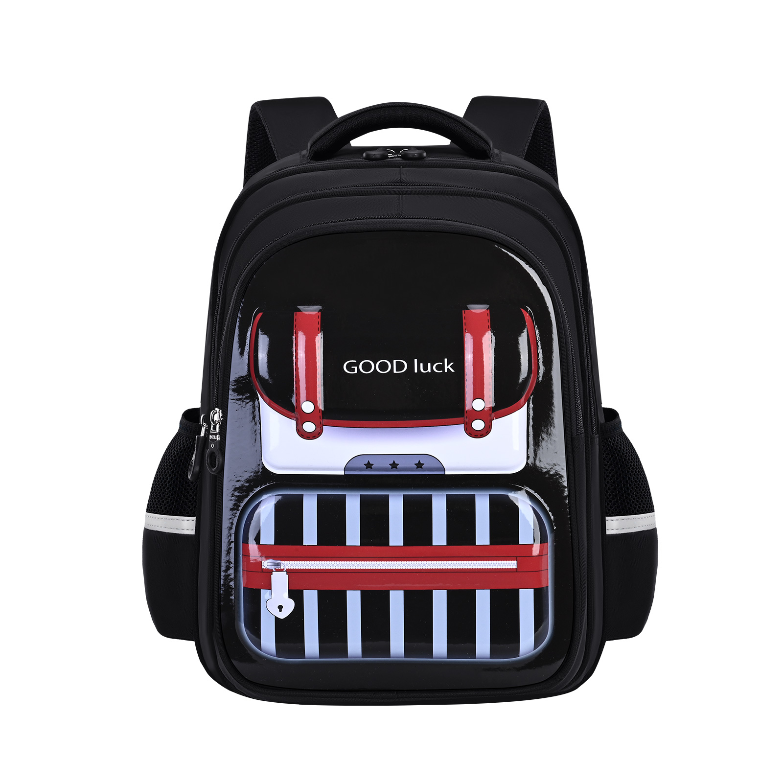 Large-tailed cat British minimalist style boys' and girls' backpacks, classroom spine protection and pressure relief backpacks, large-capacity adjustable splicing and color-blocking British schoolbags, waterproof, anti-snug, wear-resistant and dirt-resistant schoolbags, outdoor travel backpacks pic 6