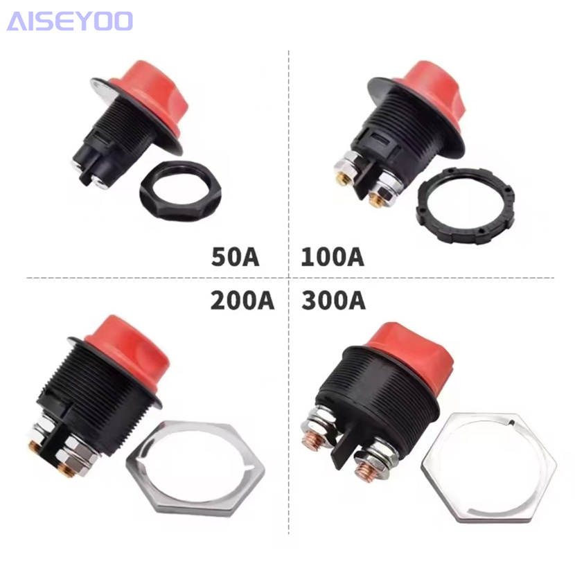 Rv battery switch, DC battery switch, 50A/100A/200A/300A waterproof protection power switch, rotary switch details Picture