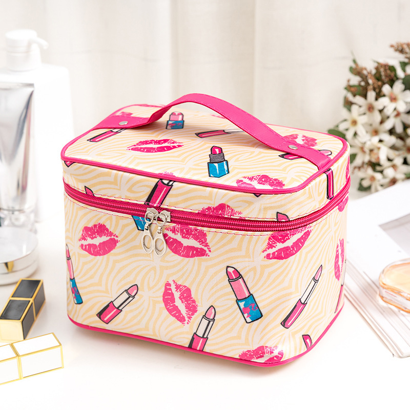 Factory direct sales of large-capacity colorant cosmetic bags, foldable storage bags, hand-held toiletry bags for wholesale and export detail image 8