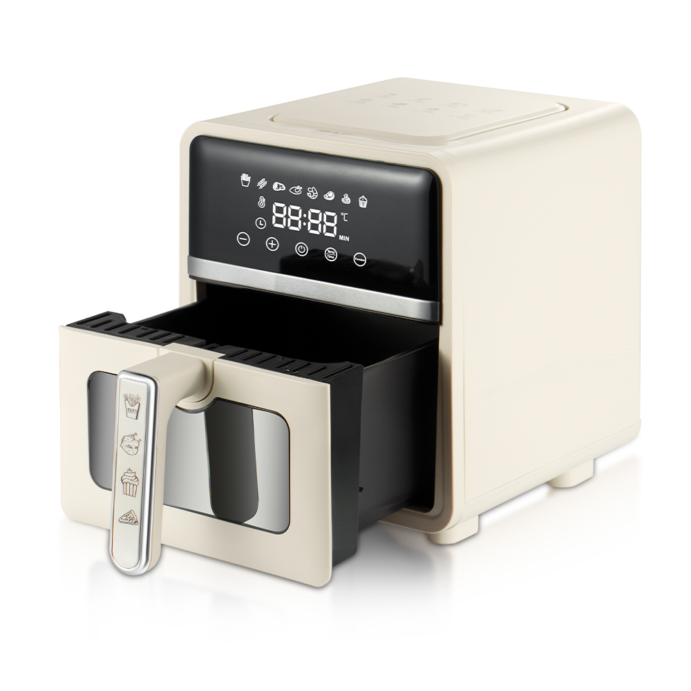 RAF European-standard cross-border 5L air fryer, a new household product, is a multi-functional smart home visual electric fryer without oil fumes Specification drawing