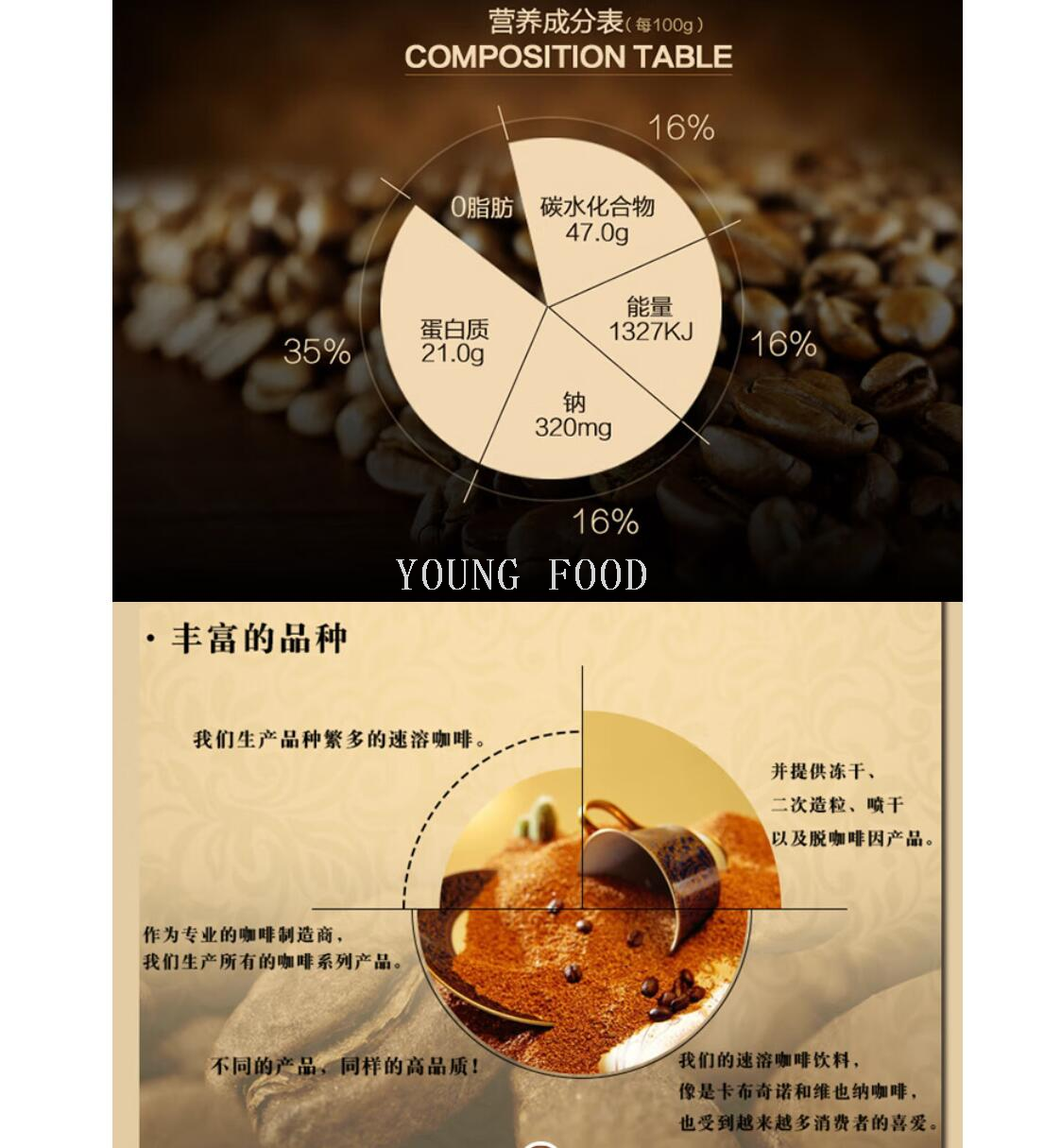 包邮！哈喽每天进口零食饮料德国格兰特柏瑞姆冻干速溶黑咖啡50g详情7