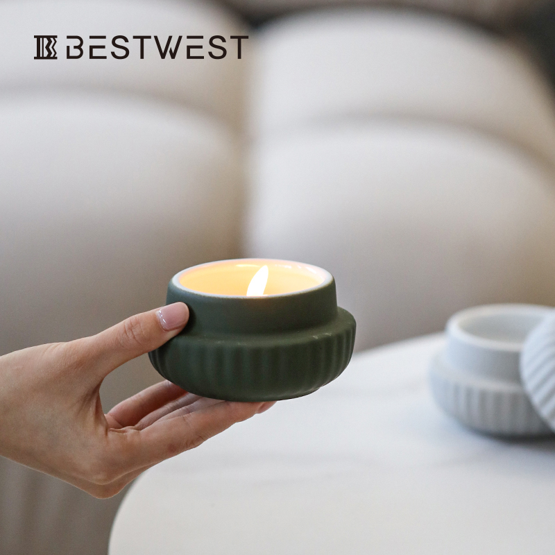 Vela perfumada fragancia de baja temperatura acompañante regalo de mano dormitorio escritorio ayuda a dormir regalo de boda cumpleaños nicho alto sentido details Picture