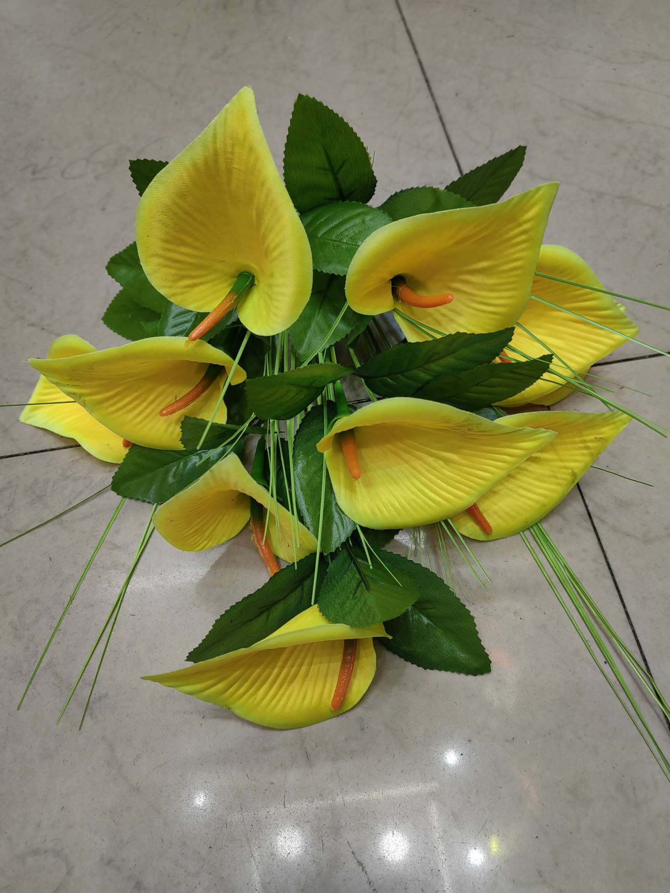 马蹄莲，红掌，仿真花扫墓花殡葬清明节碑花祭祀仿真花