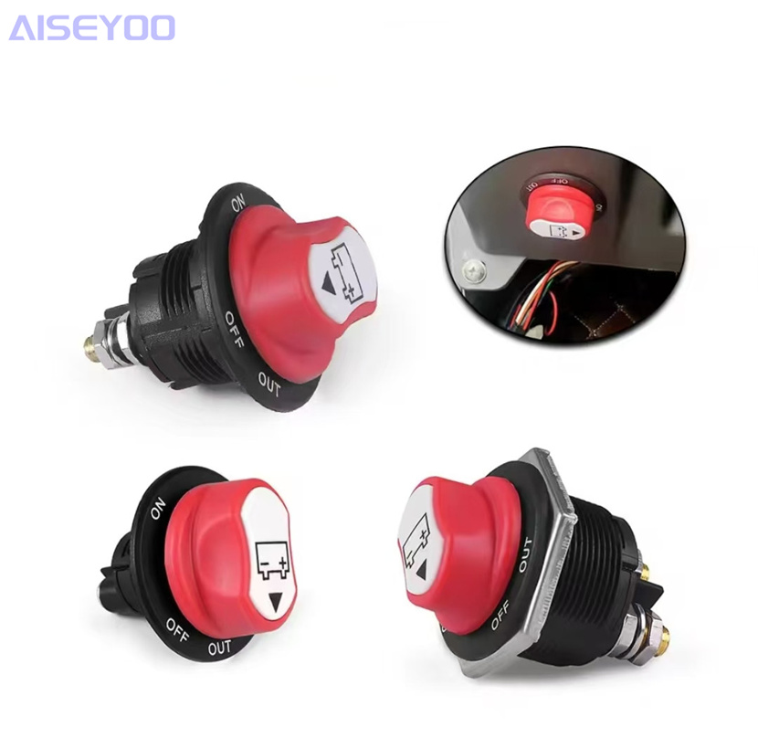 Rv battery switch, DC battery switch, 50A/100A/200A/300A waterproof protection power switch, rotary switch Item Picture