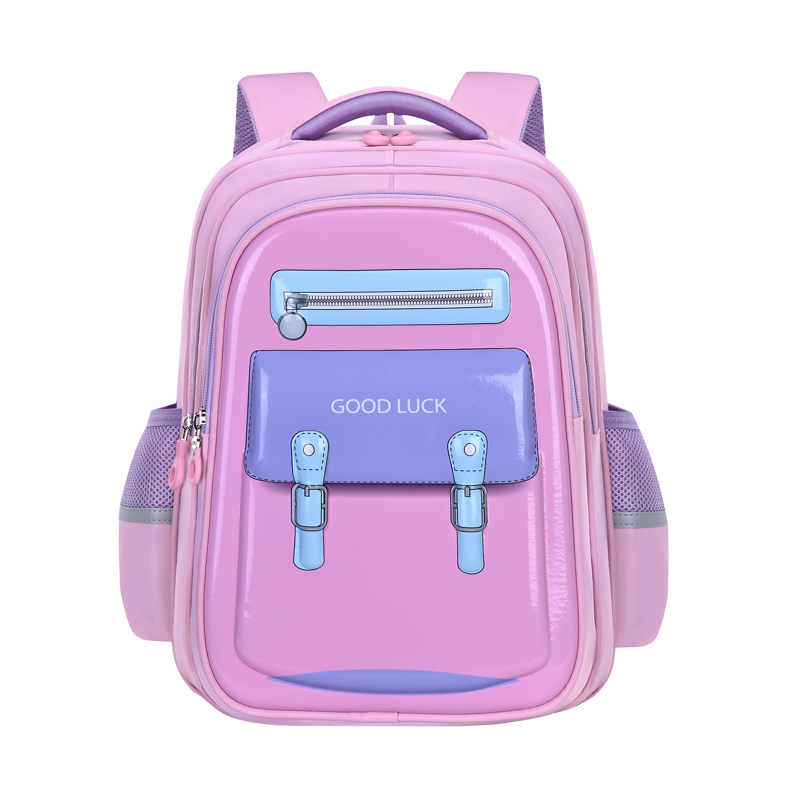 Big Tail Cat British color-blocking Series college style backpacks, large-capacity classroom classified storage backpacks, classroom back-protecting pressure-relieving backpacks, waterproof, tear-resistant, wear-resistant and dirt-resistant backpacks pic 2