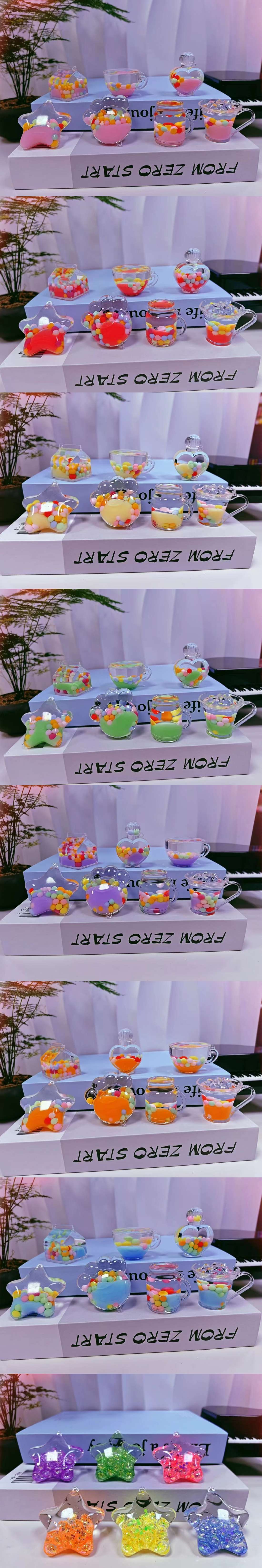 主题亚克力钥匙扣流沙瓶 工艺品精致礼品 钥匙扣配饰 独特设计钥匙扣装饰品详情图3