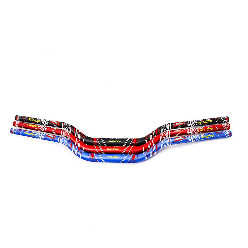 General purpose dirt bike handlebar aluminum alloy reducer handlebar mountain grain geometry faucet direction handlebar tube