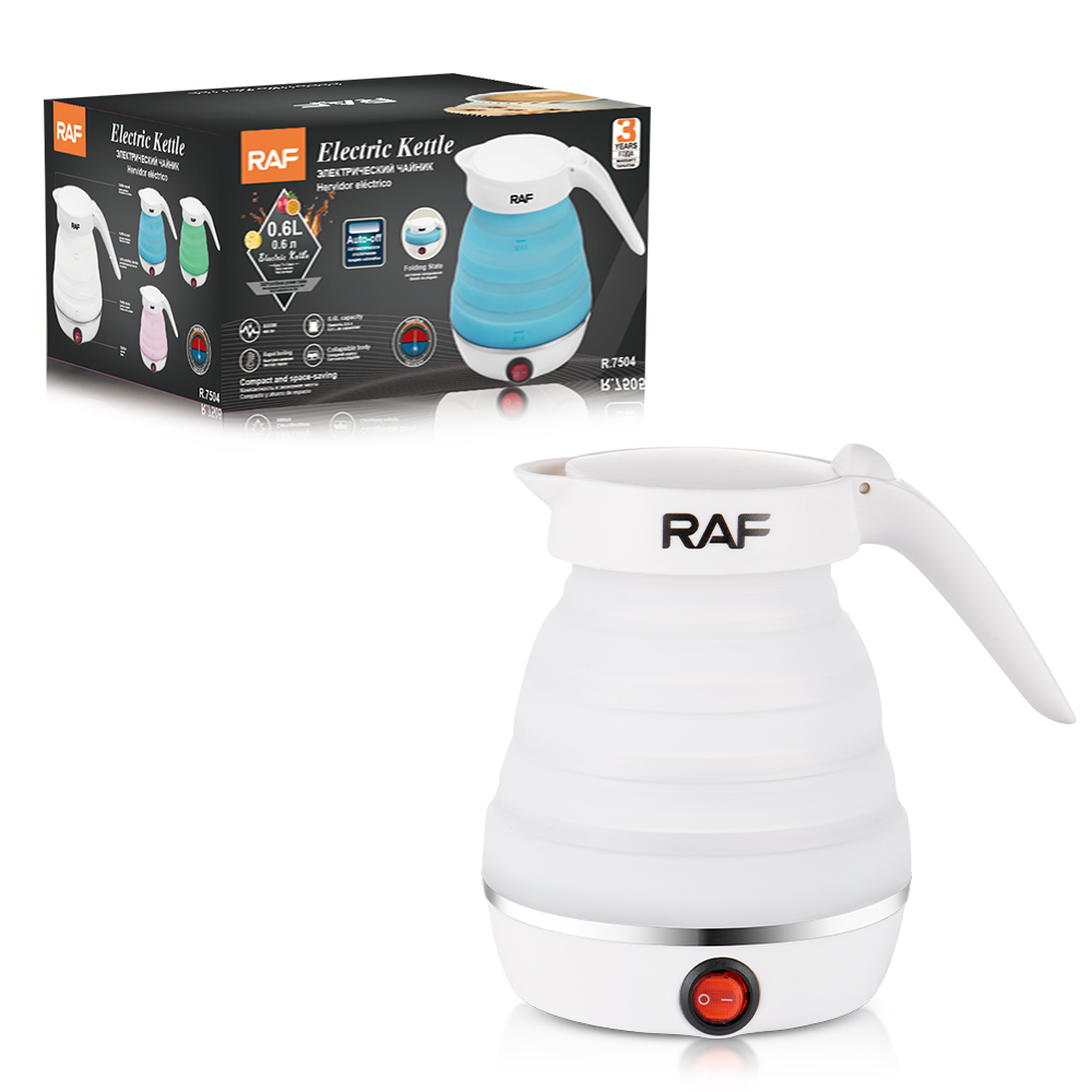 RAF European standard silicone folding electric kettle, travel kettle, folding electric kettle, household electric kettle, boiling kettle details Picture