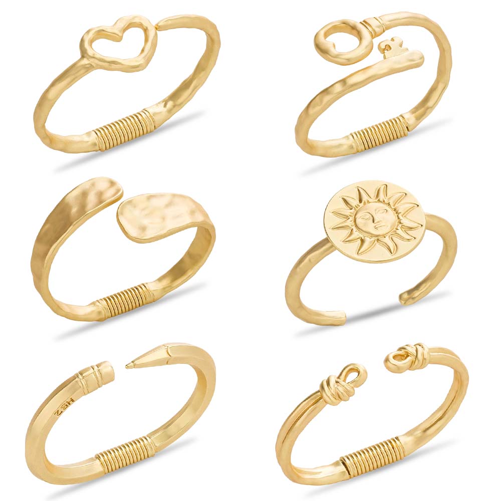 New cross-border French Baroque alloy round heart bracelet, versatile, color-preserving and non-fading open gold-plated bracelet