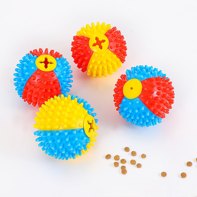 宠物用品跨境新品亚马逊爆款狗磨牙棒耐啃咬牙刷户外漏食球狗玩具TPR环保玩具