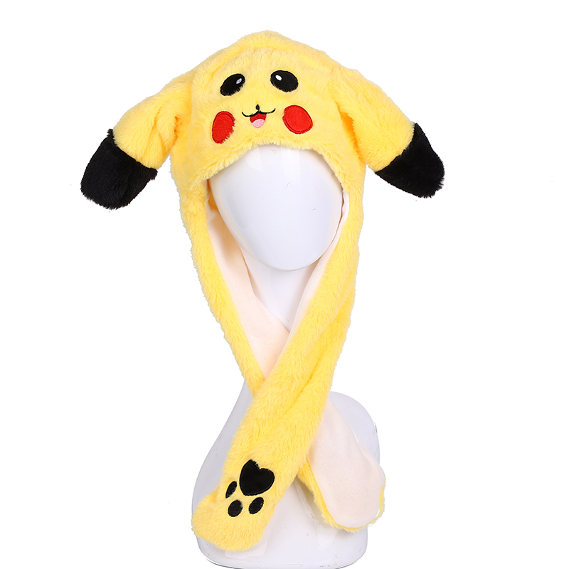 发光兔子帽一捏耳朵会动的兔兔帽搞怪又可爱的网红兔子帽工厂批发产品图