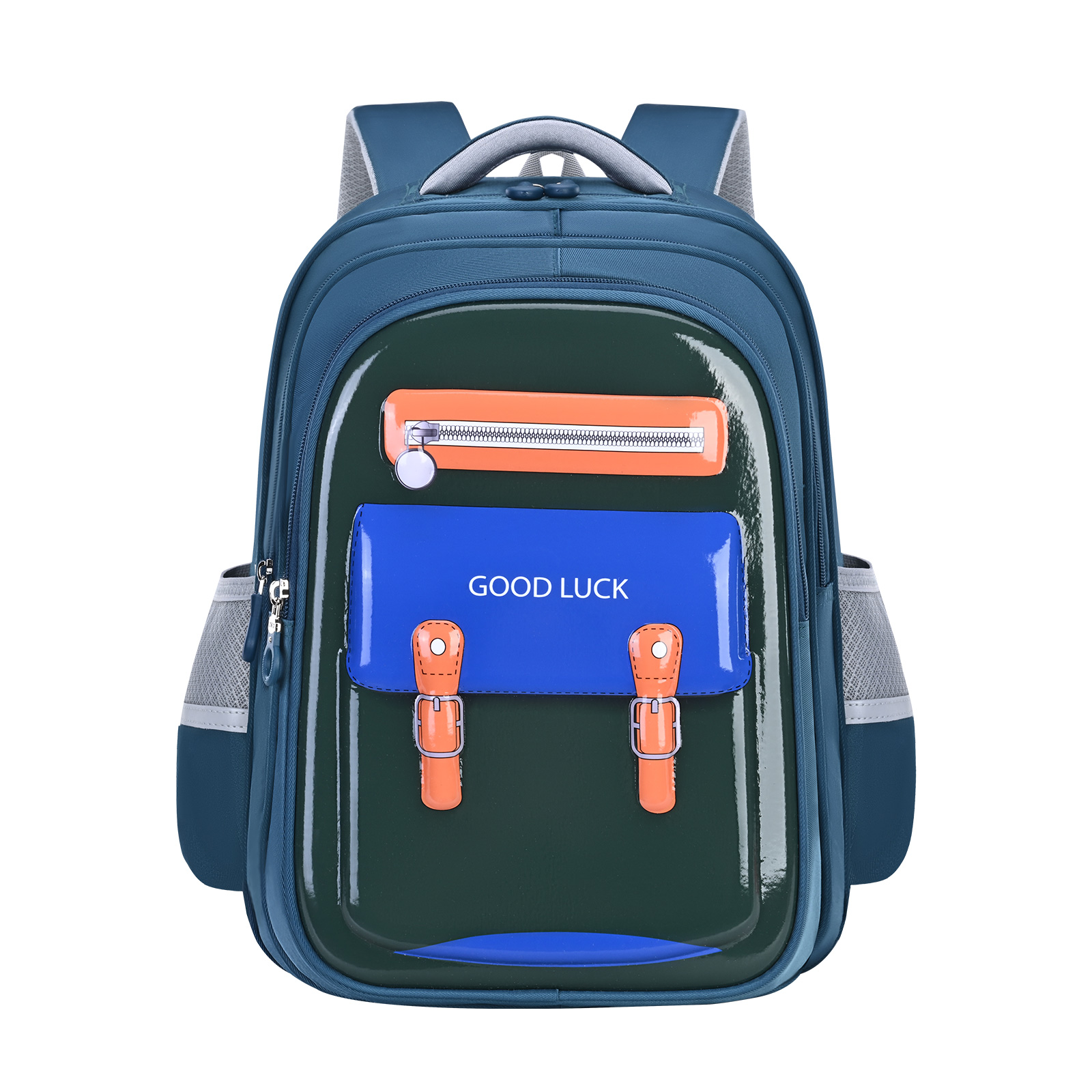 Big Tail Cat British color-blocking Series college style backpacks, large-capacity classroom classified storage backpacks, classroom back-protecting pressure-relieving backpacks, waterproof, tear-resistant, wear-resistant and dirt-resistant backpacks pic 5