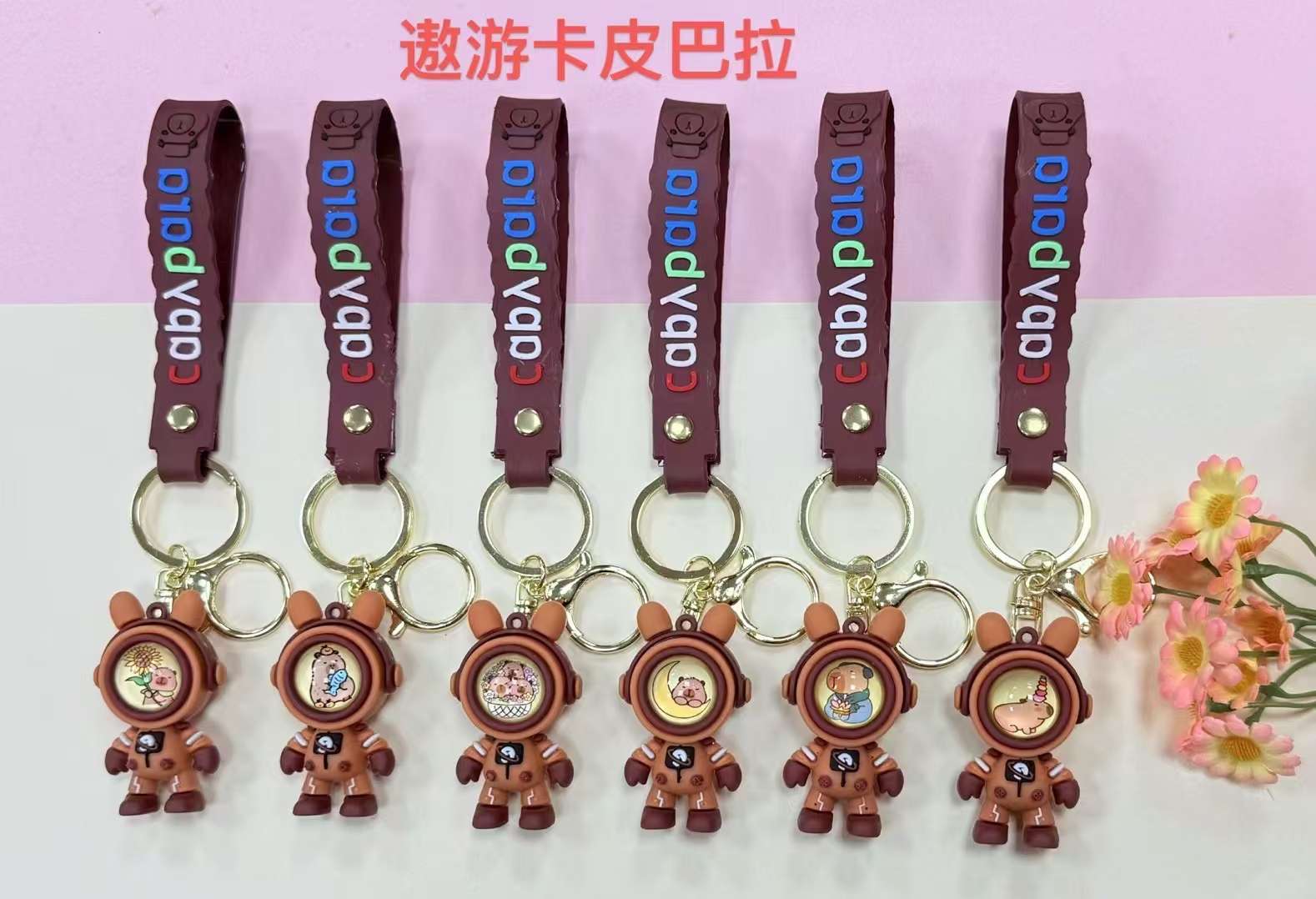 卡皮巴拉钥匙扣 pvc挂件 发光钥匙扣卡皮巴拉细节图