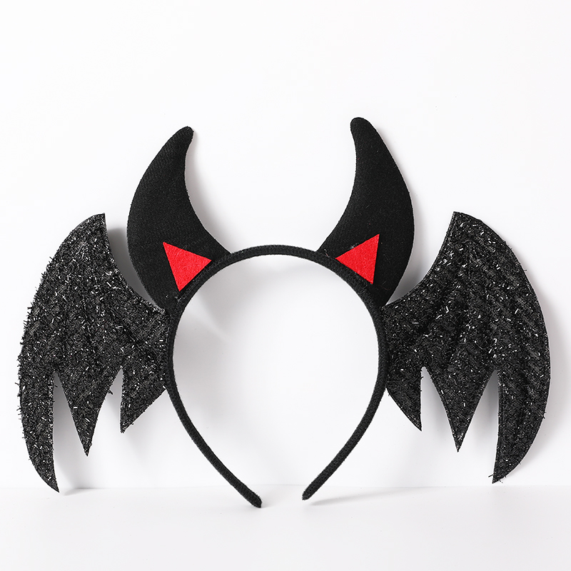 万圣节蝙蝠翅膀发箍气氛布置搞怪可爱动物翅膀发箍狂欢节派对发饰详情6