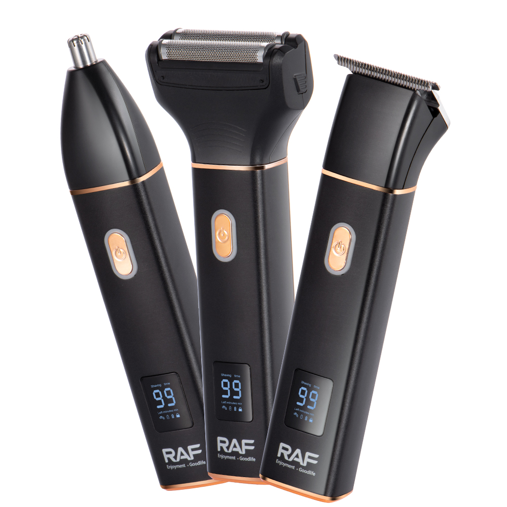 RAF Cross-border three-in-one electric hair clipper for men, electric clipper for shaving hair set, electric clipper USB interface pic 6