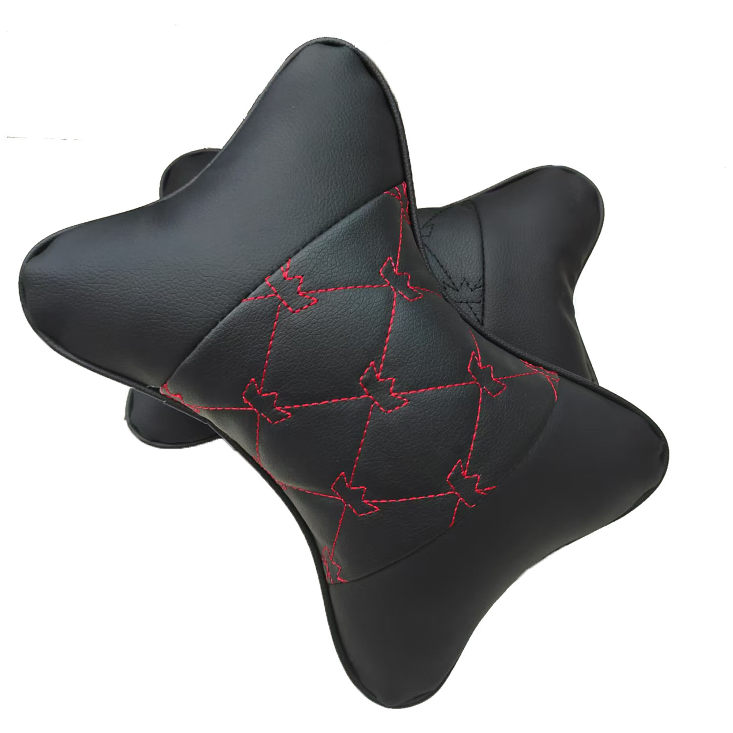 工厂批发跨境电商新款爆款套装皮革定做汽车用品 汽车头枕 汽车方向盘套车载用品汽车睡觉神器产品图