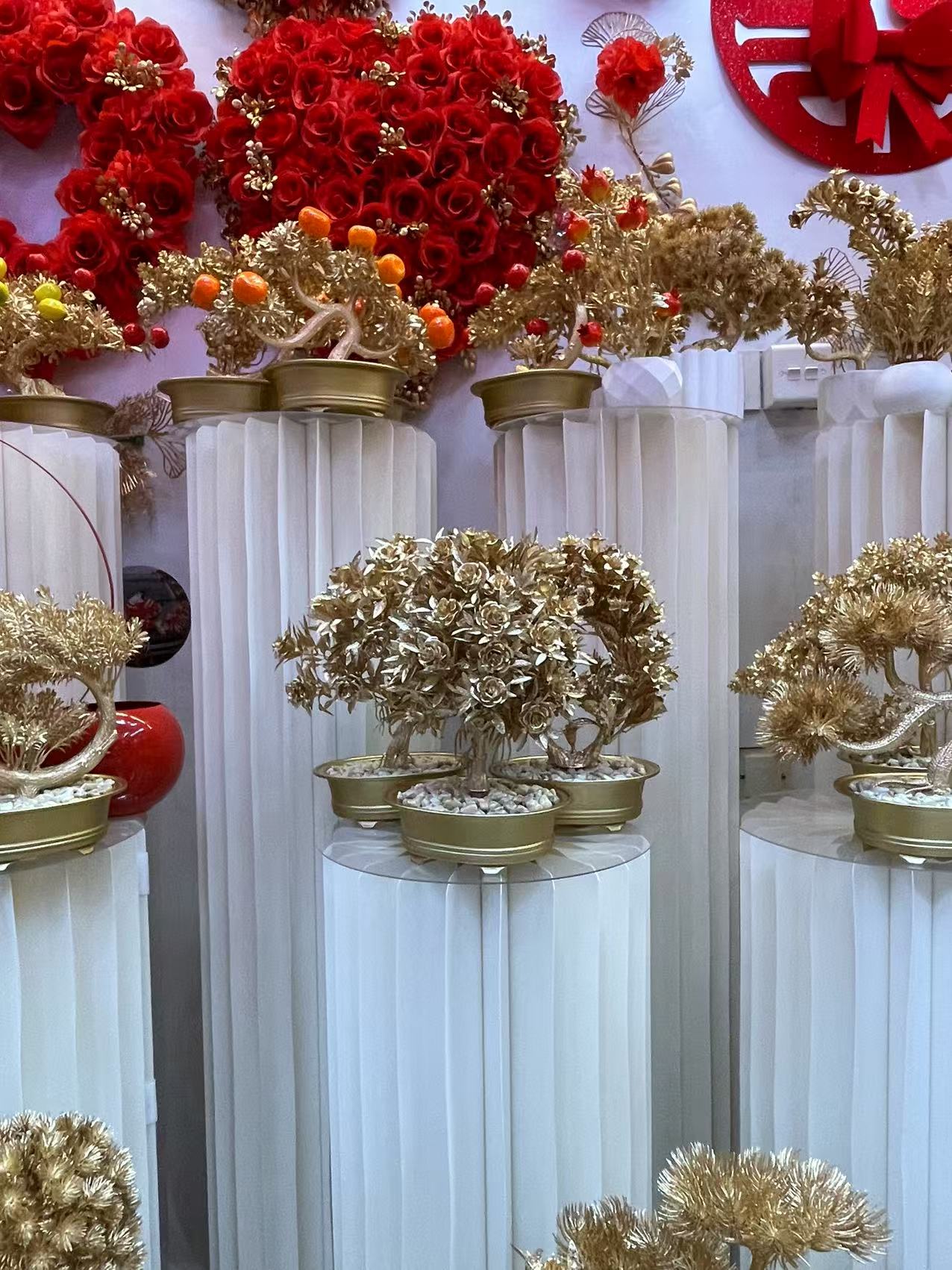 发财树盆景装饰diy定制发财装饰