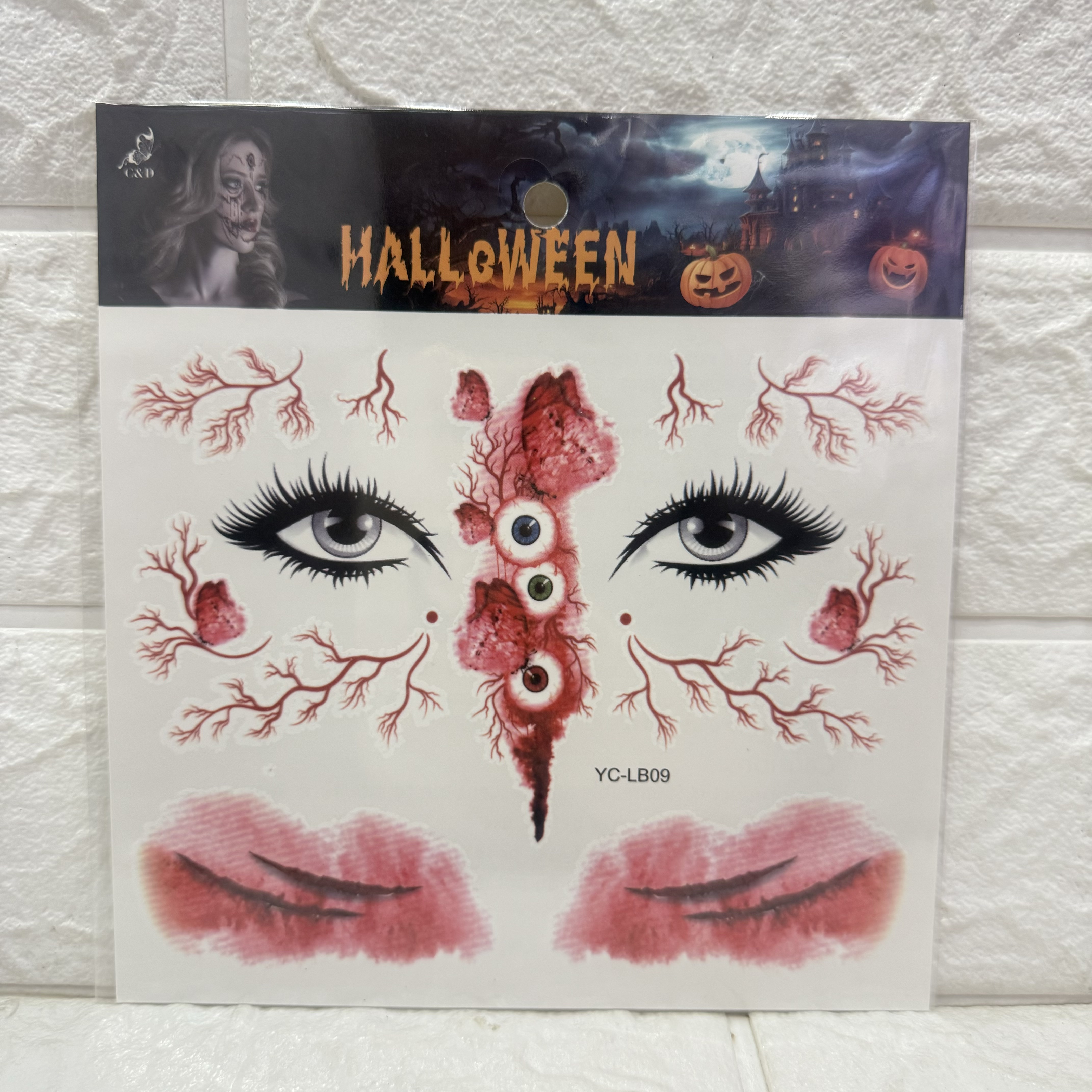 Halloween tattoo stickers, scary abrasions, waterproof tattoo stickers, scars, fake scars, male and female simulated injury tattoo stickers Application Scenario