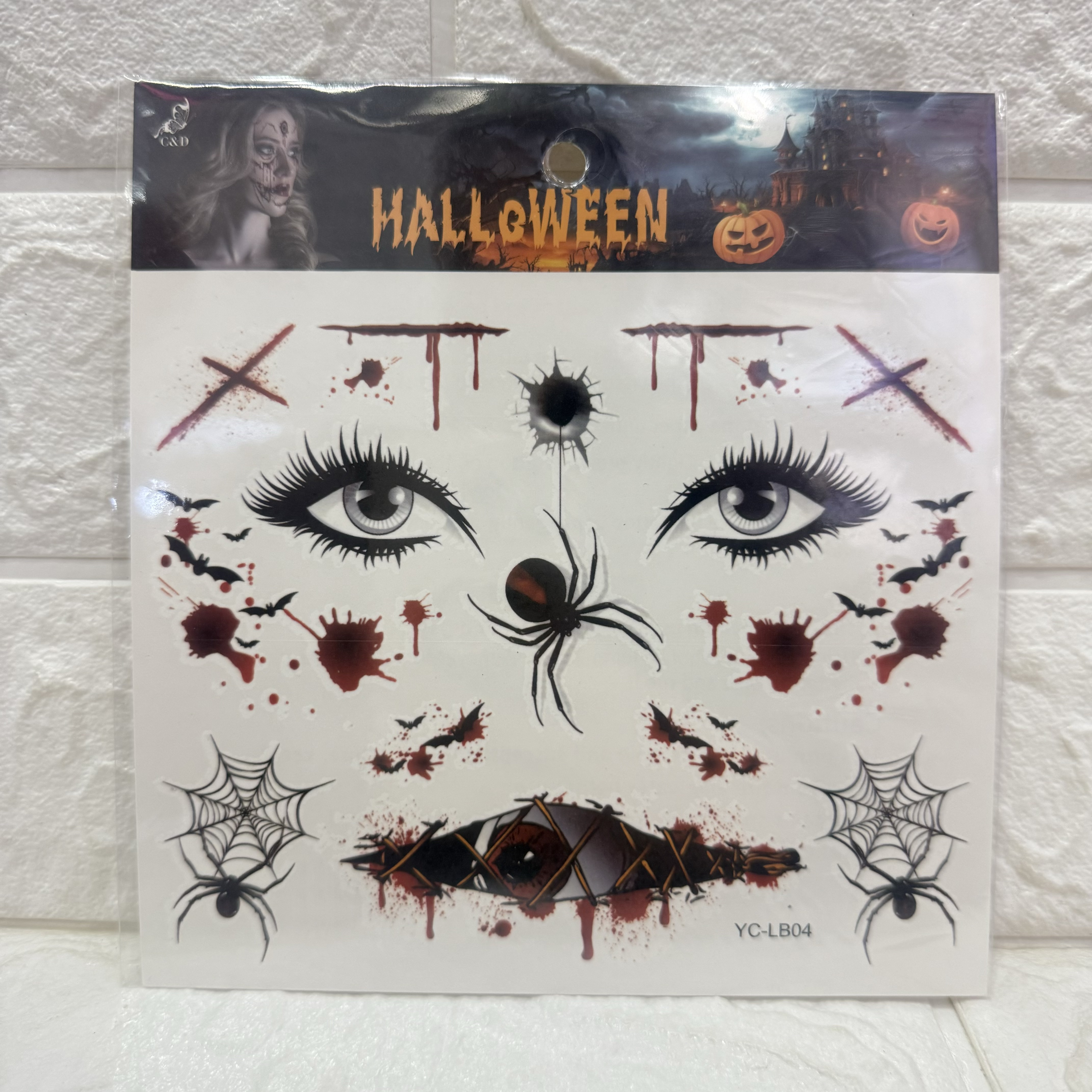 Halloween tattoo stickers, scary abrasions, waterproof tattoo stickers, scars, fake scars, male and female simulated injury tattoo stickers pic 10