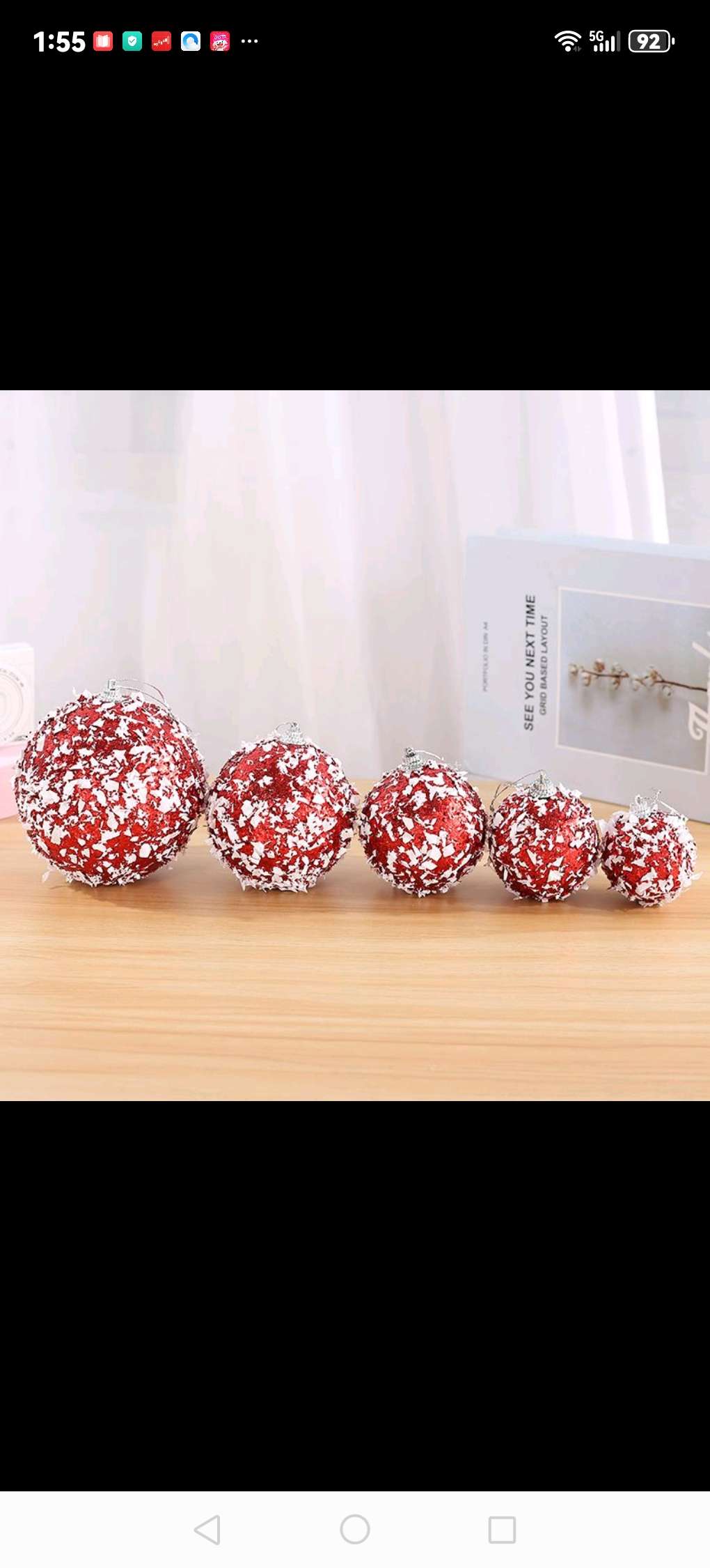 圣诞节文化办公装饰品套装 包含圣诞雪花驯鹿袜泡沫樱桃静电贴彩带 创意节日氛围布置产品图