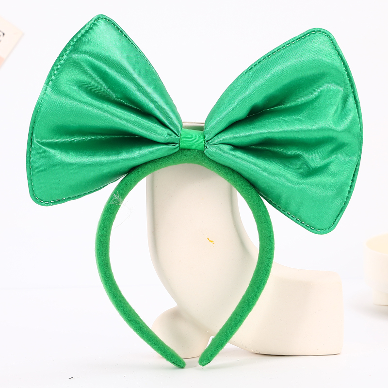 爱尔兰节发箍绿色三叶草头箍 圣帕特里克节日发扣小帽子发箍详情18