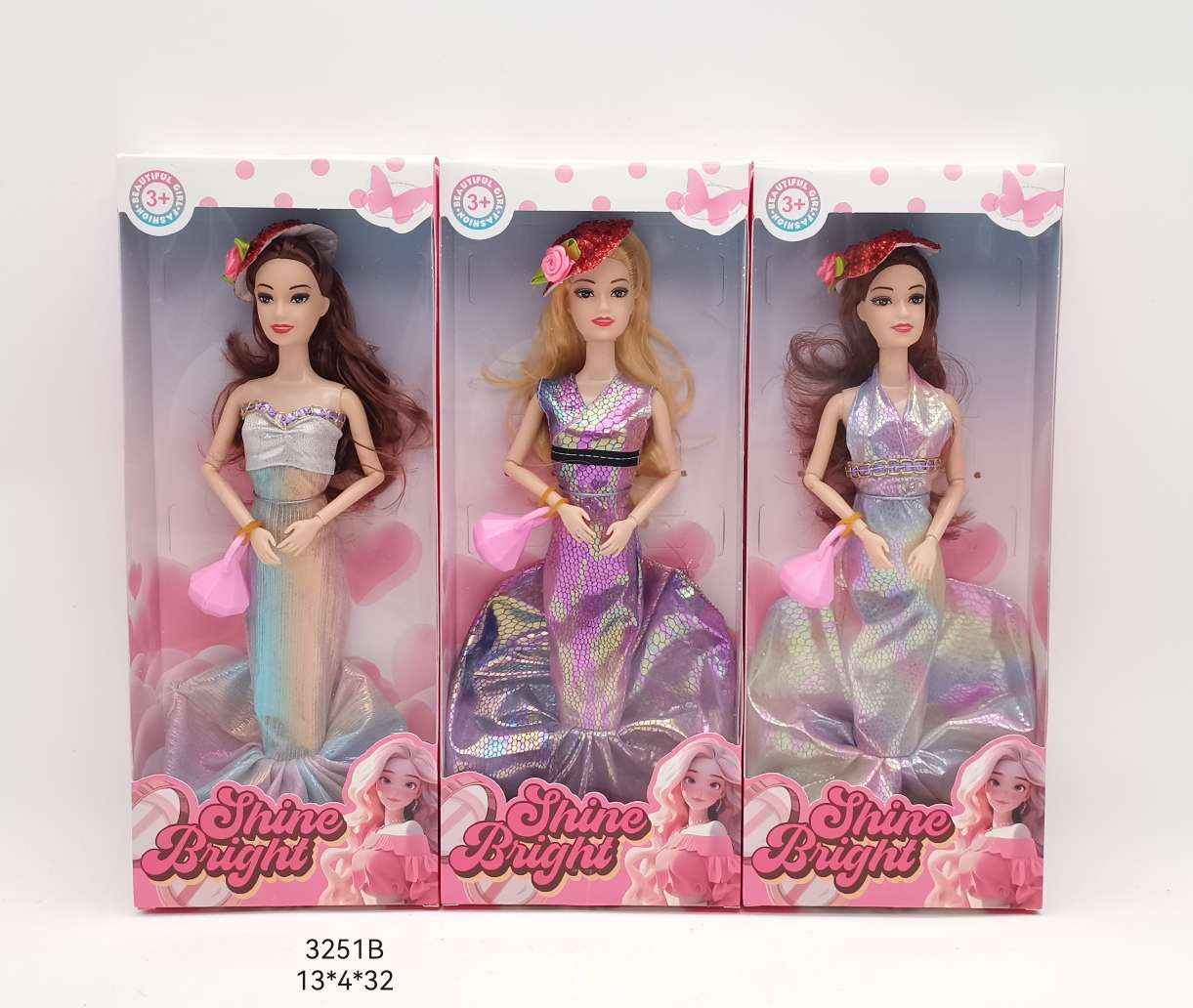 11.5寸芭比娃娃套装 洋娃娃套装 过家家玩具 地摊货