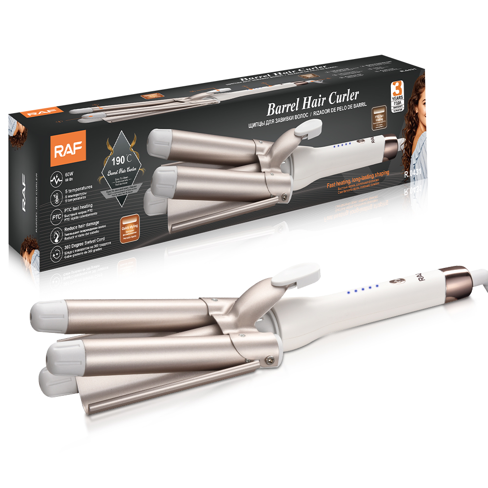 RAF European cross-border curling iron, egg roll bar, water wave curling iron, large roll, egg roll head, lazy splint R.0431 details Picture