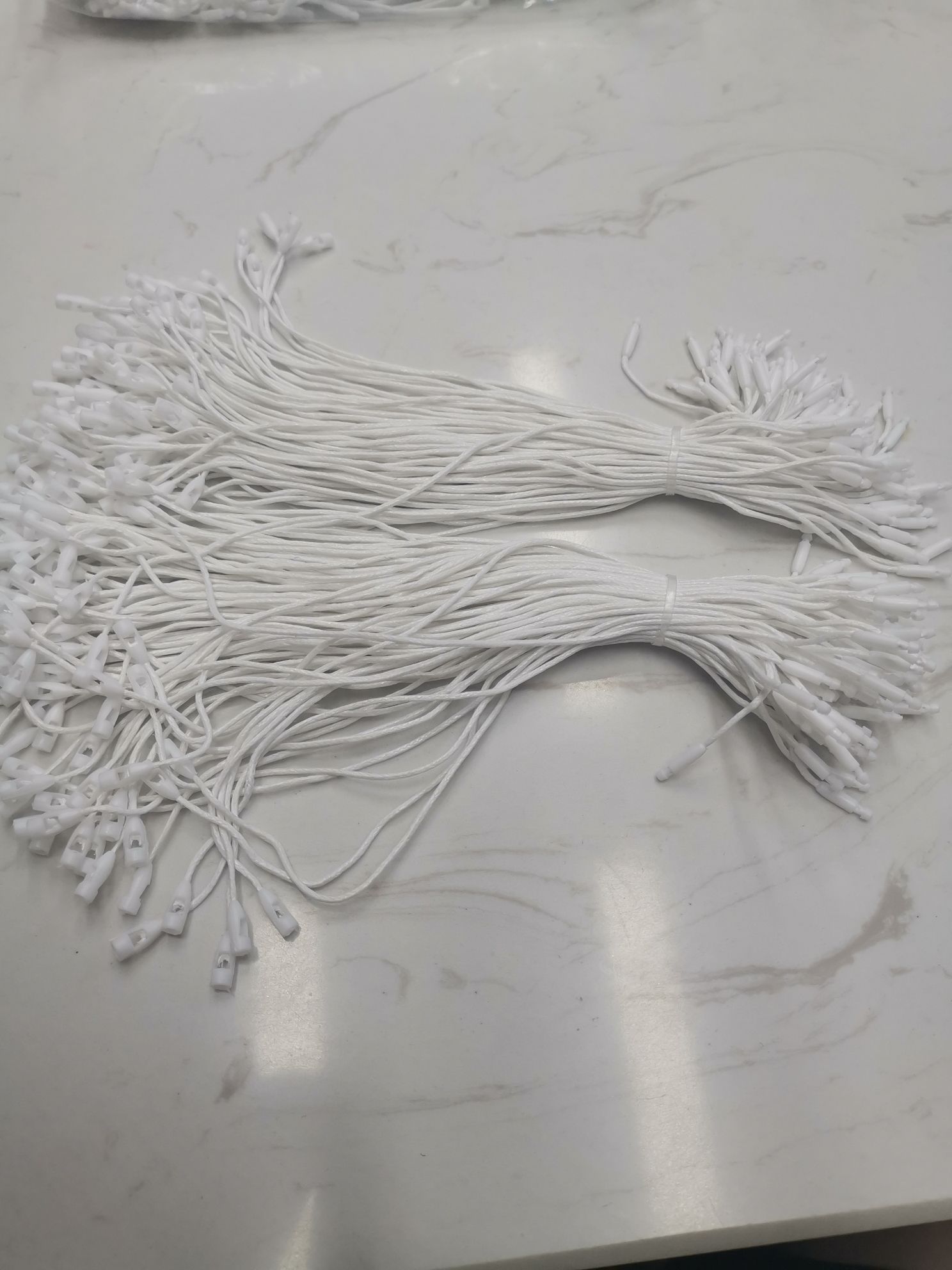 吊牌绳子串绳 服装通用子弹头吊粒 箱包鞋帽蜡线标签扣制