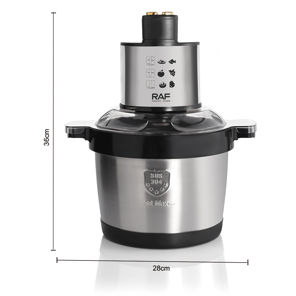 RAF European-standard multi-functional electric meat grinder, 6L large-capacity mincing machine, garlic mincing machine, meat mincing machine, cross-border household model Application Scenario