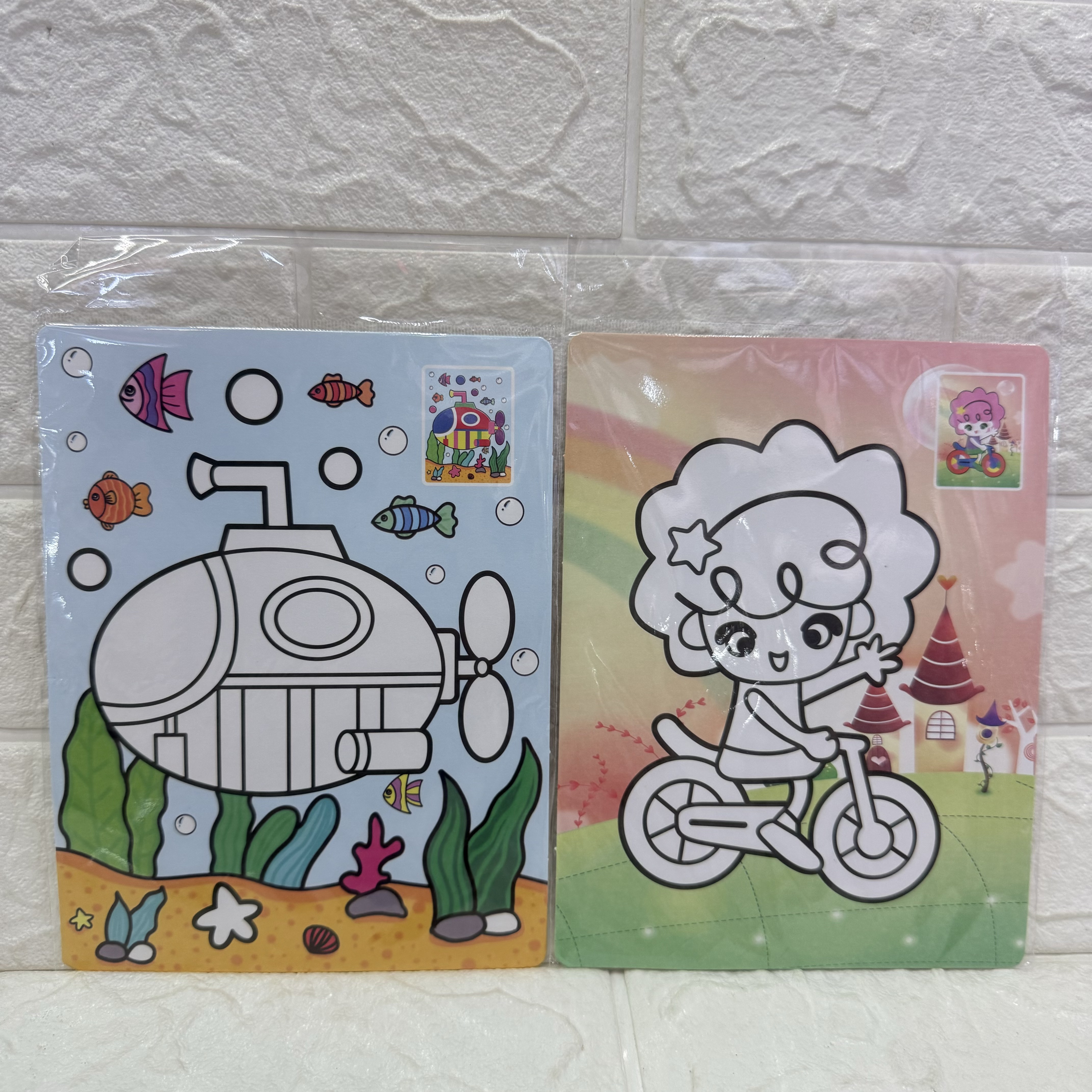 Large color children's sand painting diy set, hand-filled and doodled children's sand painting, large children's sand painting