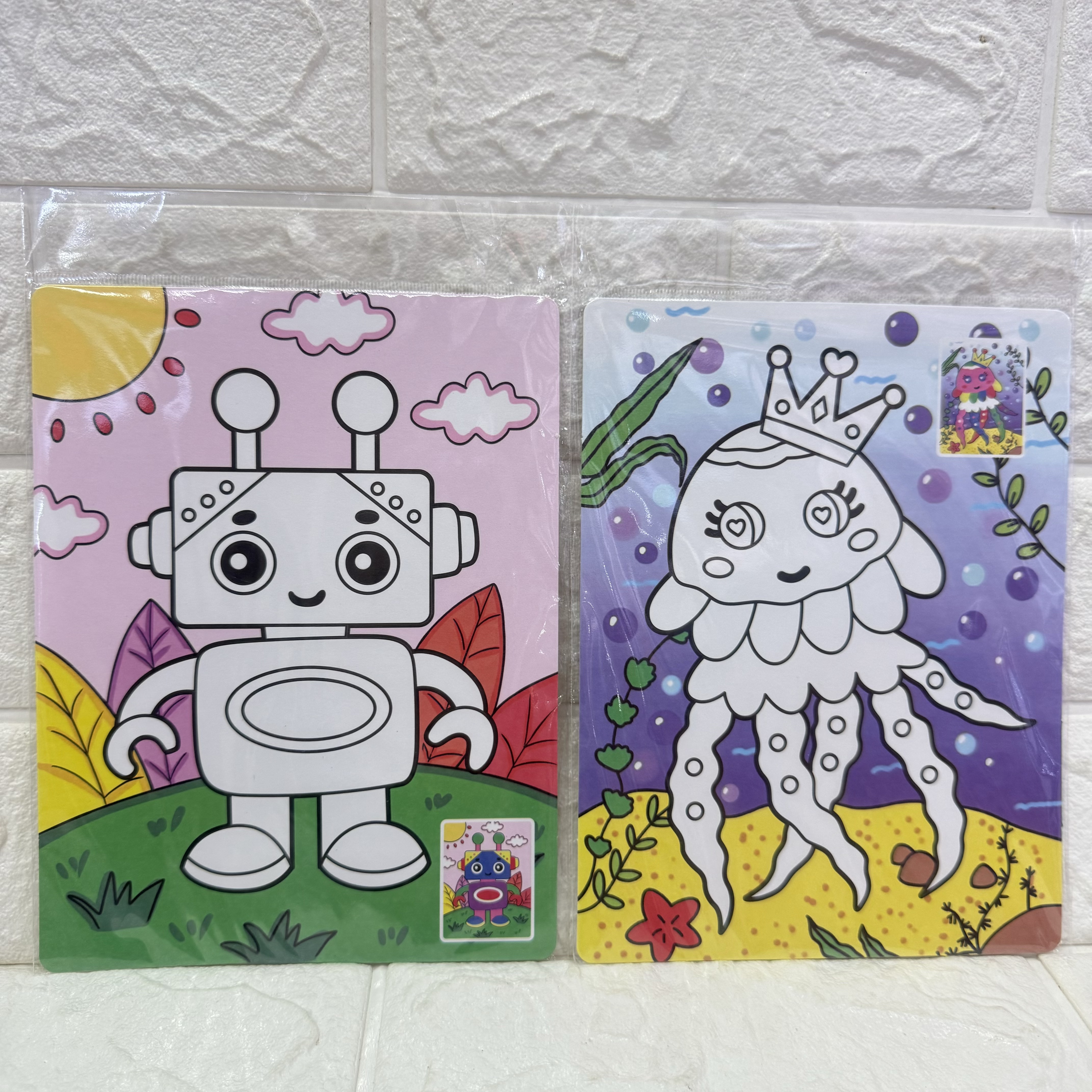 Large color children's sand painting diy set, hand-filled and doodled children's sand painting, large children's sand painting details Picture