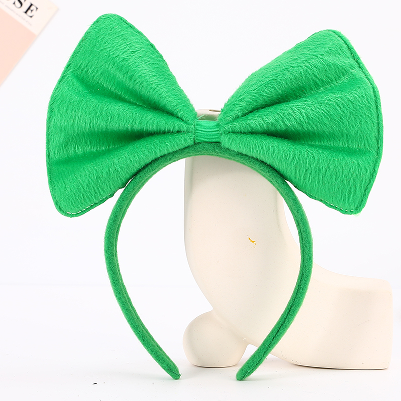 爱尔兰节发箍绿色三叶草头箍 圣帕特里克节日发扣小帽子发箍详情17