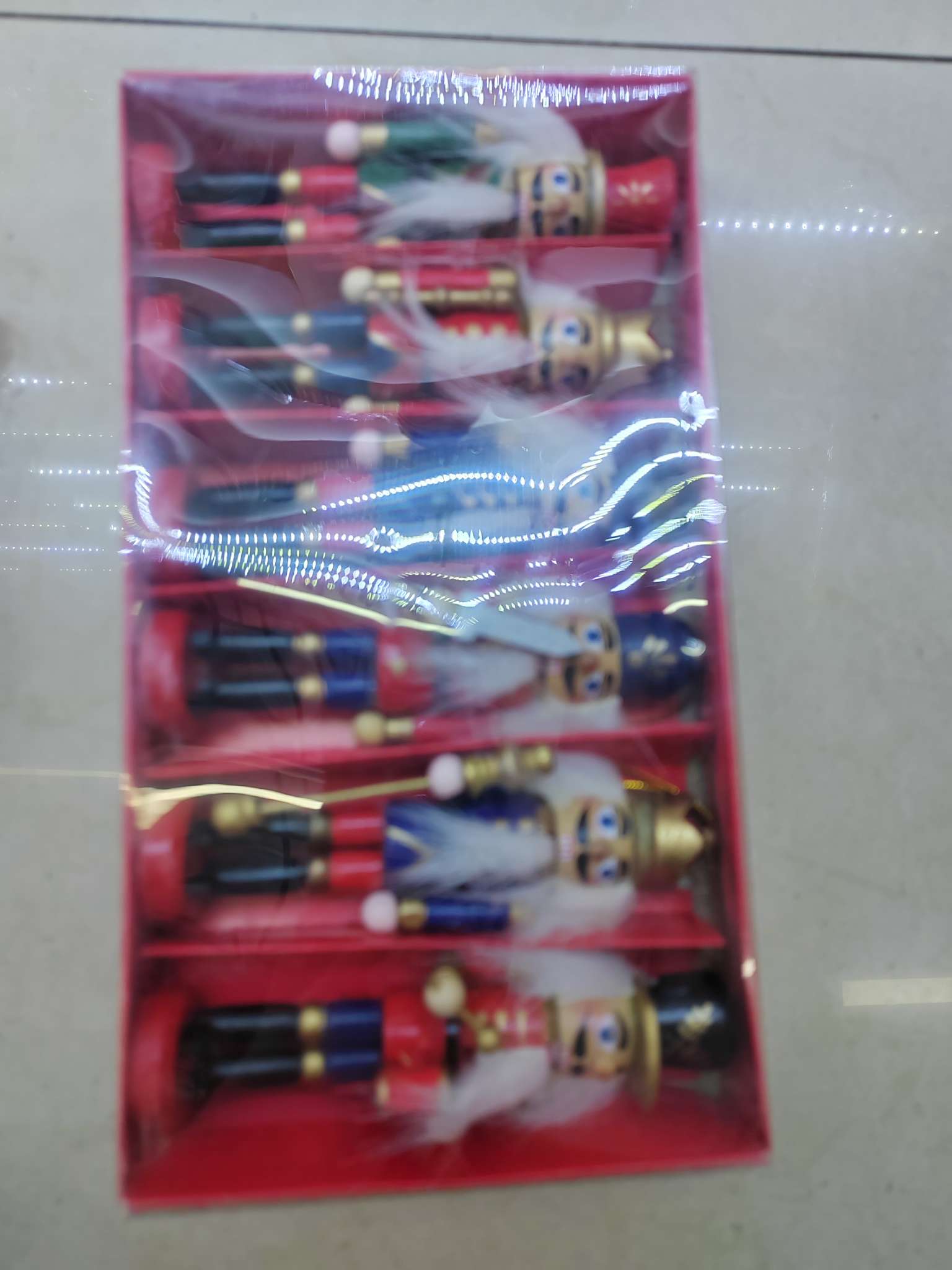 木制胡桃人饰品玩具套装 玩具礼盒装 安全无毒儿童互动游戏