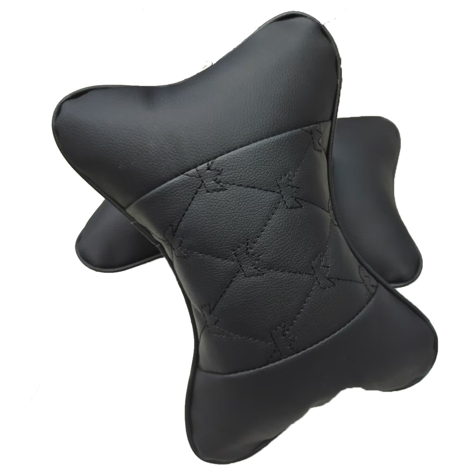 工厂批发跨境电商新款爆款套装皮革定做汽车用品 汽车头枕 汽车方向盘套车载用品汽车睡觉神器