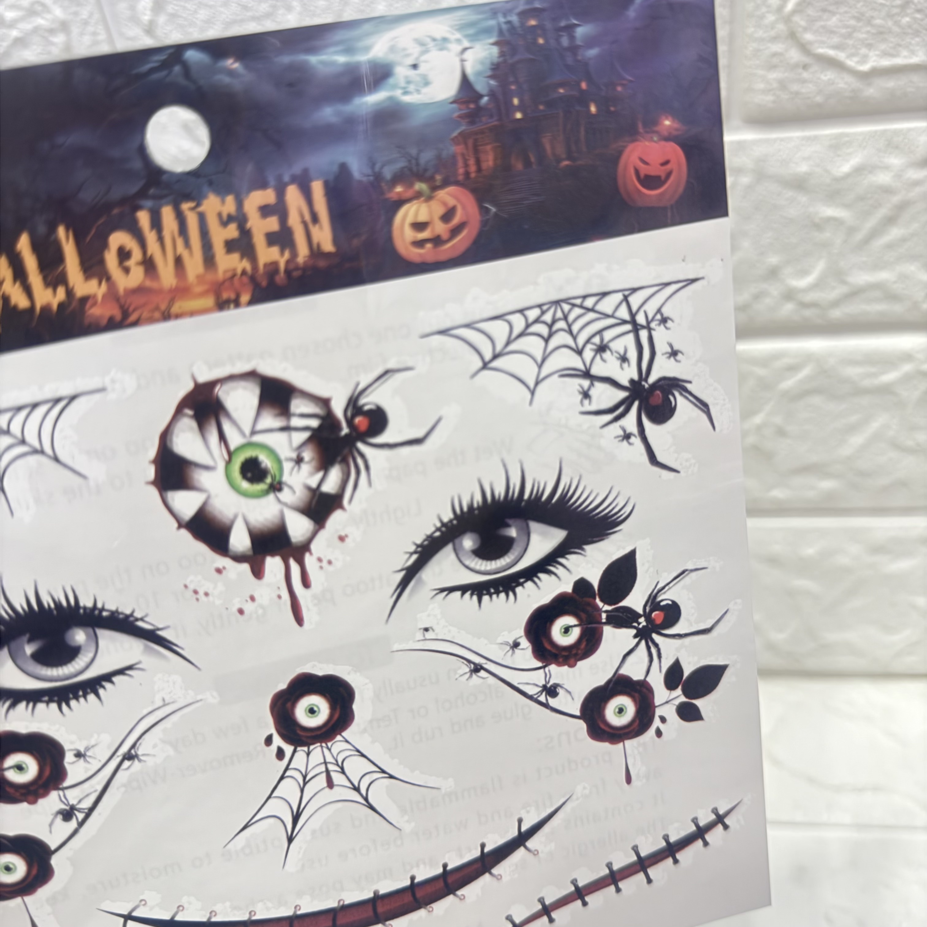 Halloween tattoo stickers, scary abrasions, waterproof tattoo stickers, scars, fake scars, male and female simulated injury tattoo stickers pic 14