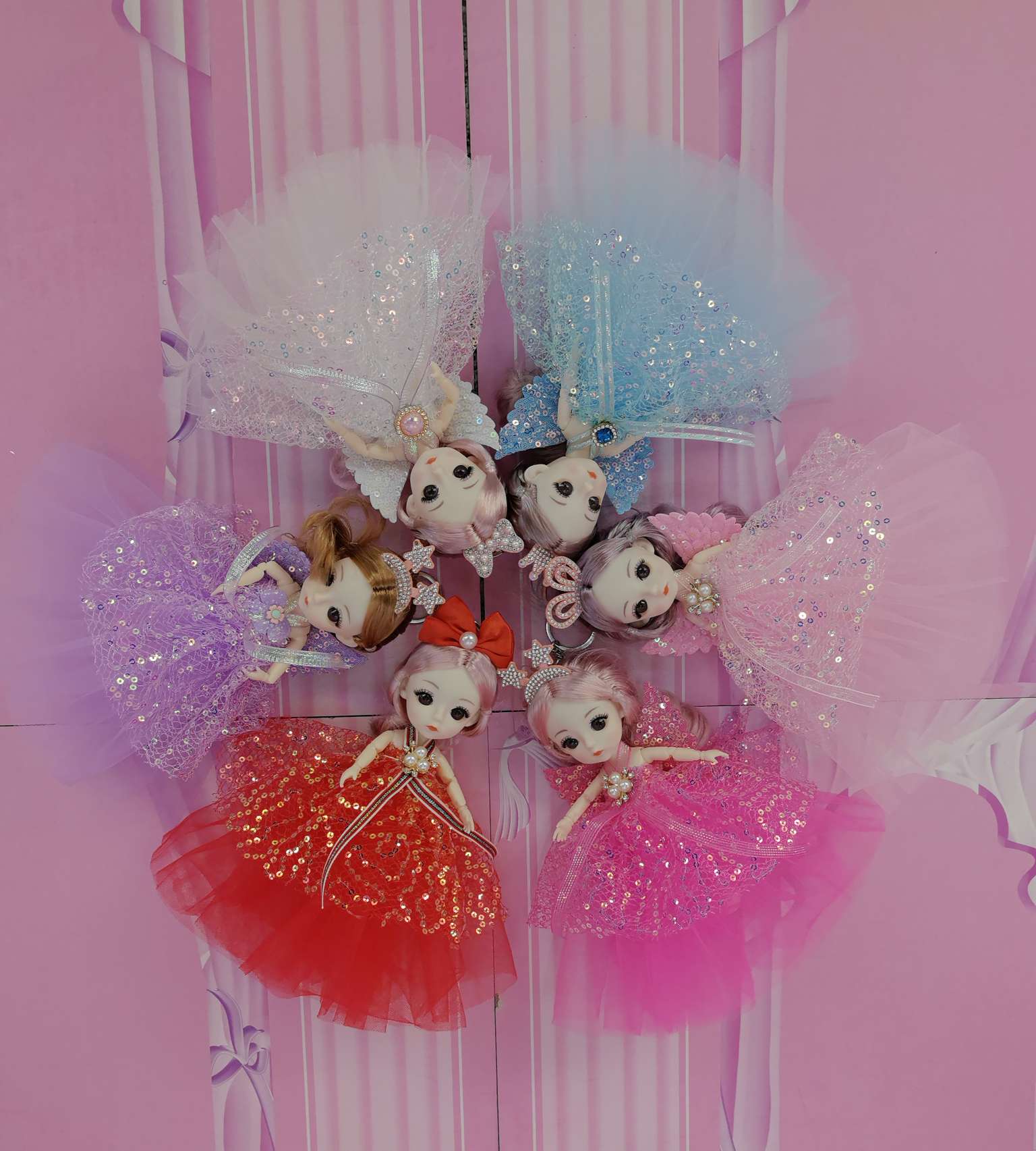 潮玩芭比娃娃套装 玩具娃娃公仔 娃娃及配件全套 儿童玩具礼物，艾妮娃娃，可动可玩，声光音乐，万向可动图