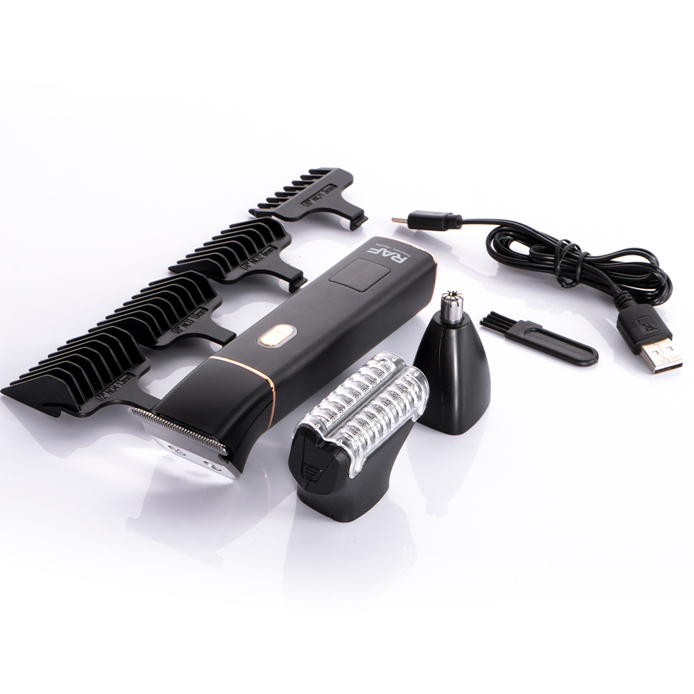 RAF Cross-border three-in-one electric hair clipper for men, electric clipper for shaving hair set, electric clipper USB interface Application Scenario