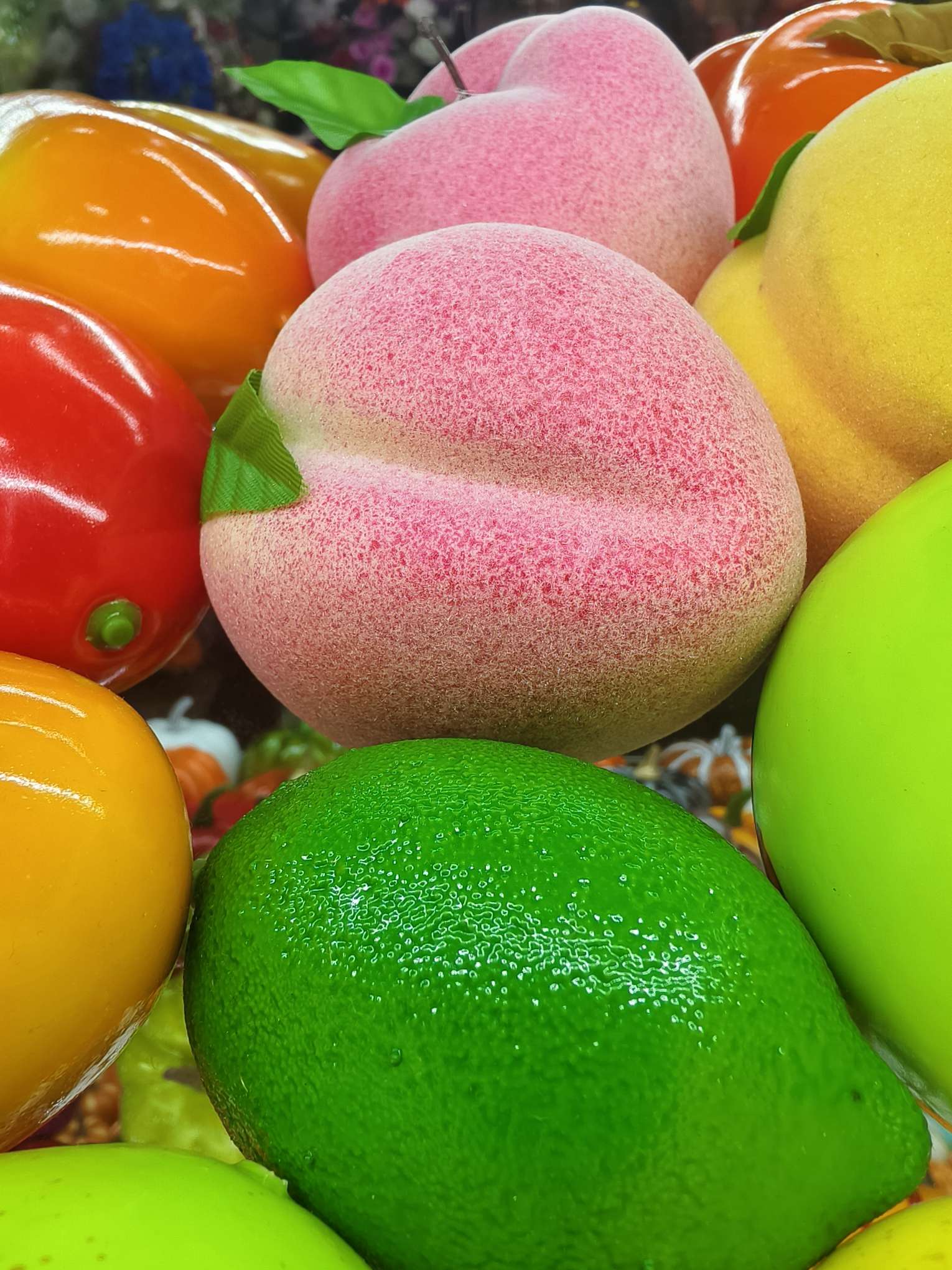 迷你超市微缩食玩 仿真果蔬食物工艺品 水果仿真钻 精致礼品装饰品 工艺品收藏品仿真桃子摆件细节图