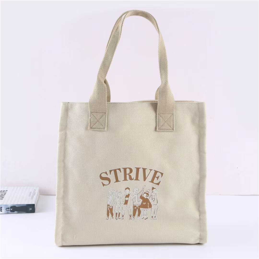 600D thickened canvas bag, large-capacity casual single-shoulder backpack pic 3