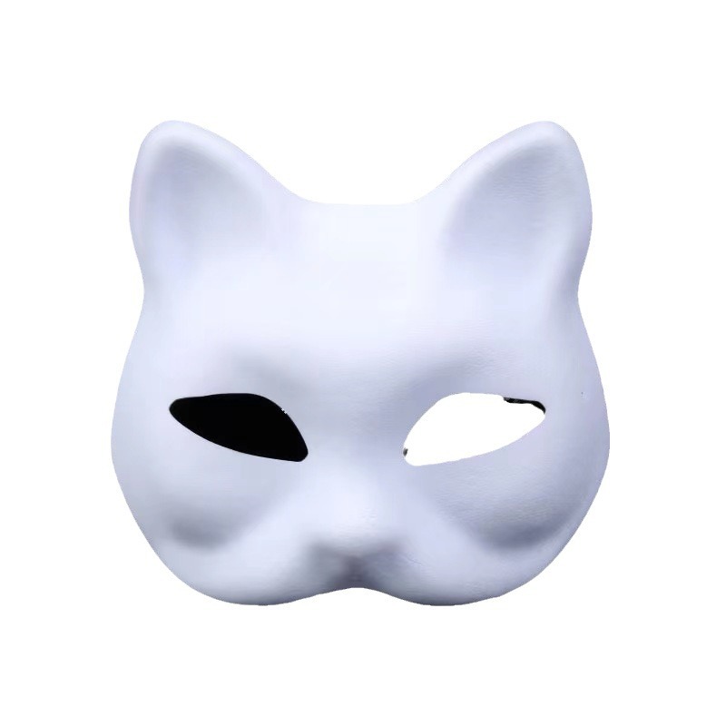 手绘DIY猫脸面具派对面具狂欢节面具面具详情3