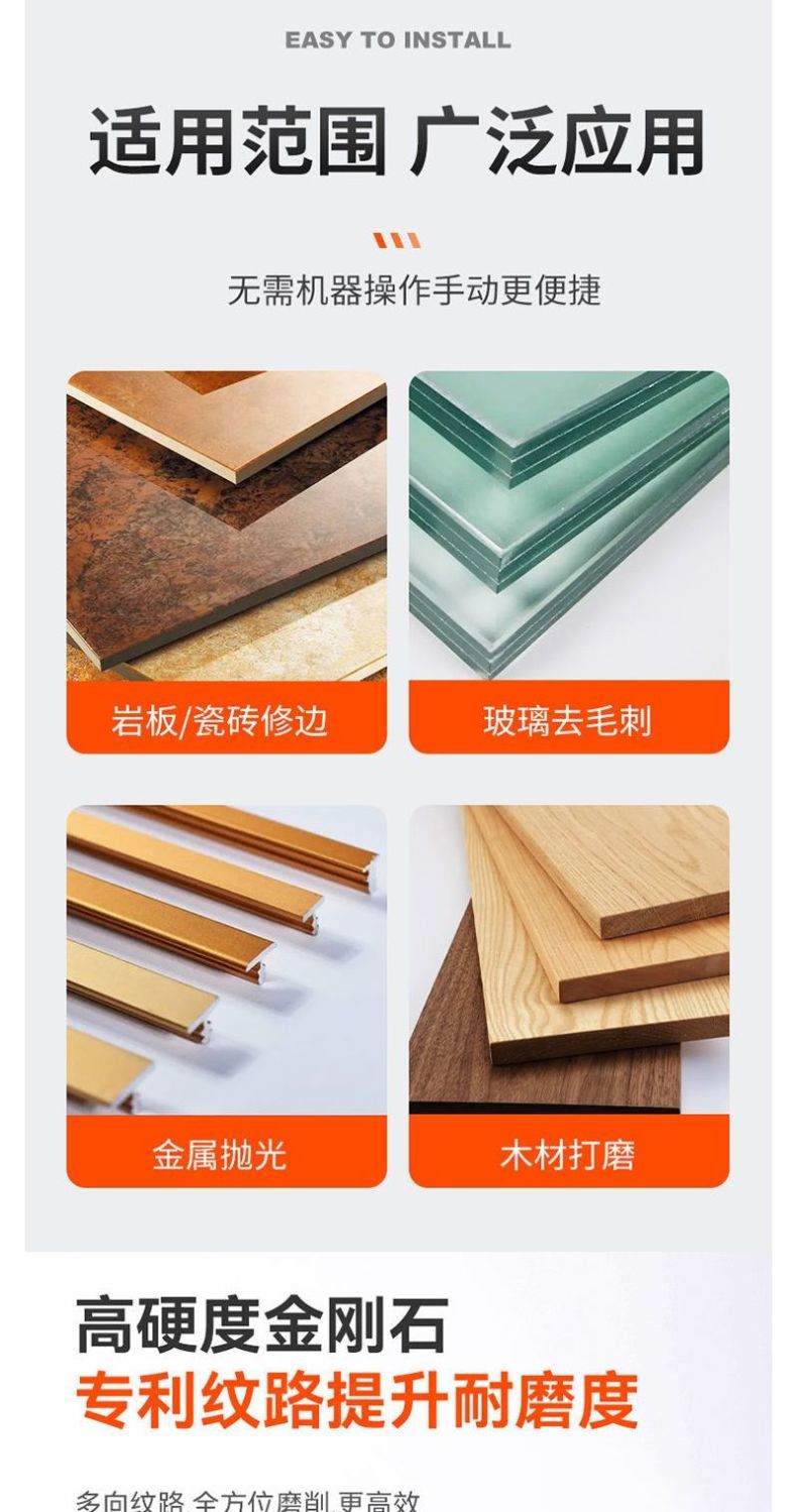Flexible rigid grinding discs, diamond hand polishing discs, tile edge trimming and grinding wonder tools, marble, glass, rock plate chipping dry grinding discs, polishing tools detail image 2