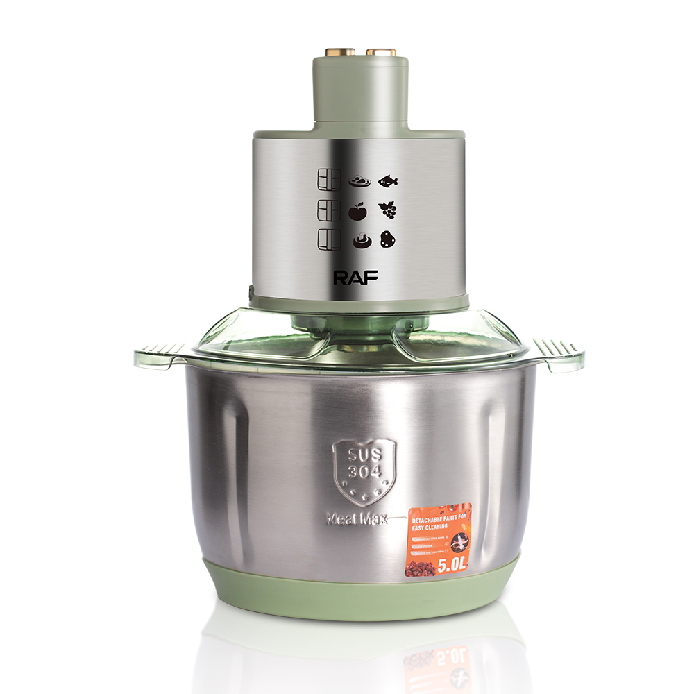 RAF European-standard multi-functional electric meat grinder, 5L large-capacity mincing machine, garlic mincing machine, meat mincing machine, cross-border household model Specification drawing