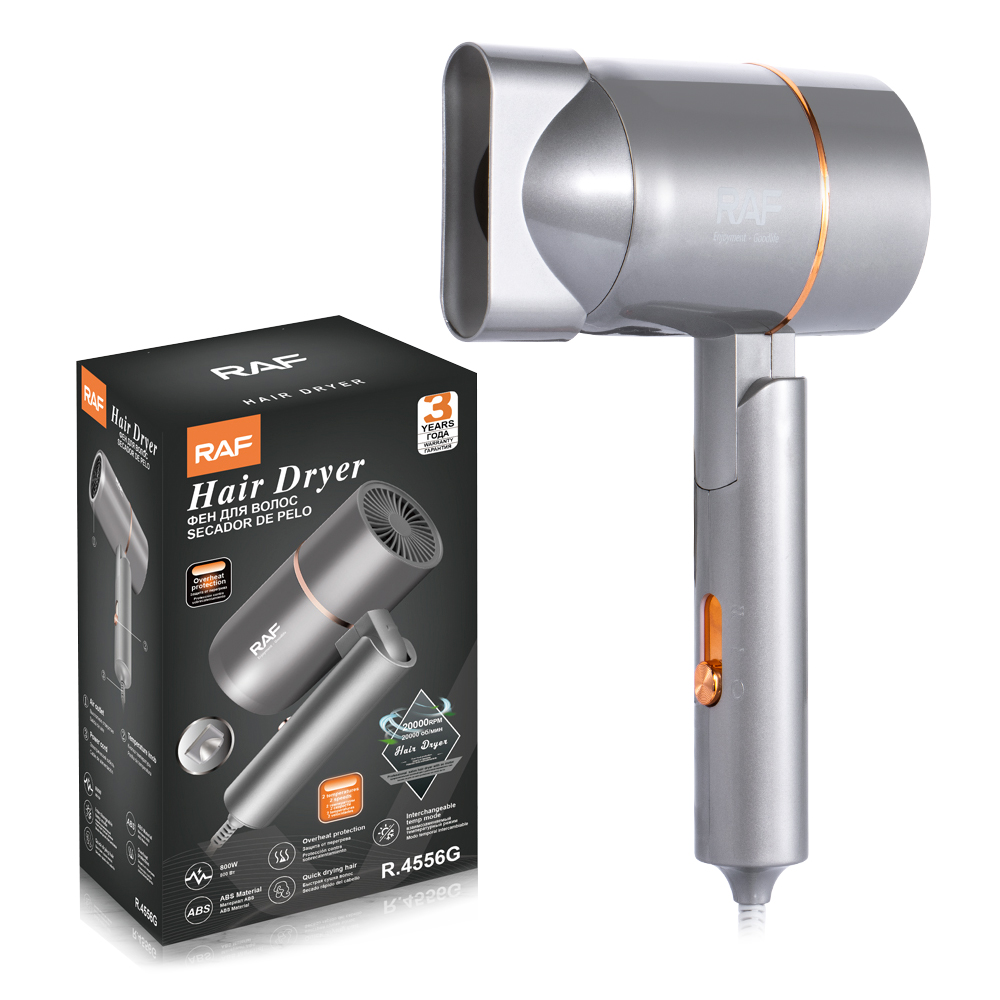 RAF European standard cross-border high-speed hair dryer, low price for home use, hair-protecting hair dryer, negative ion hair care, silent Application Scenario